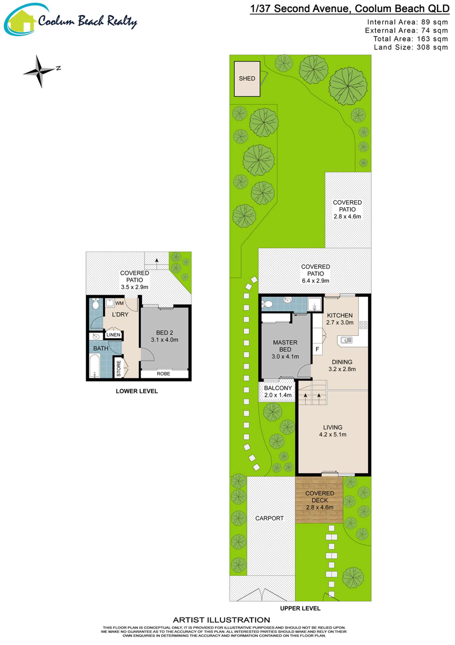 Floorplan of Homely unit listing, 1/37 Second Avenue, Coolum Beach QLD 4573