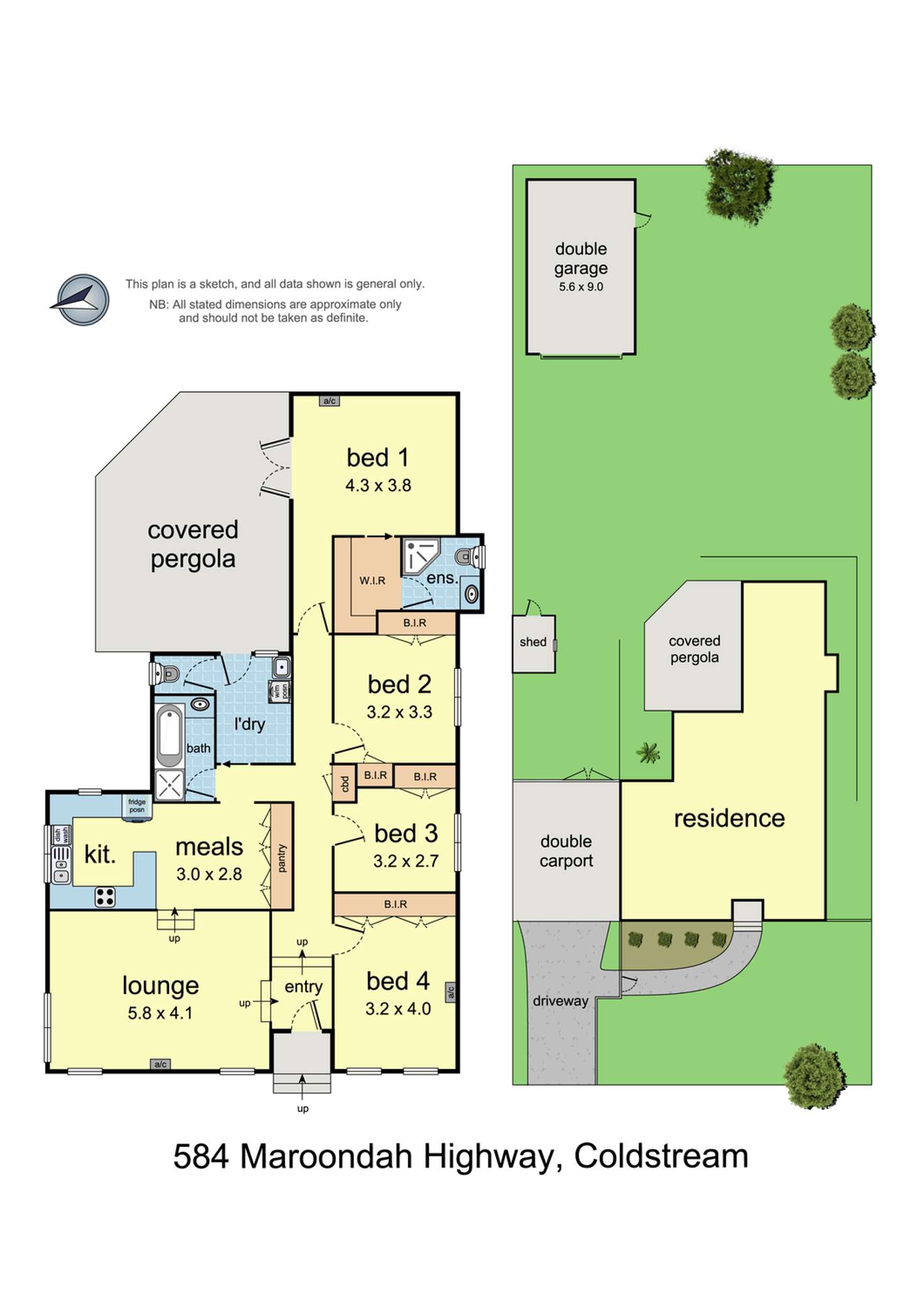 Floorplan of Homely house listing, (via service road)/584 Maroondah Highway, Coldstream VIC 3770