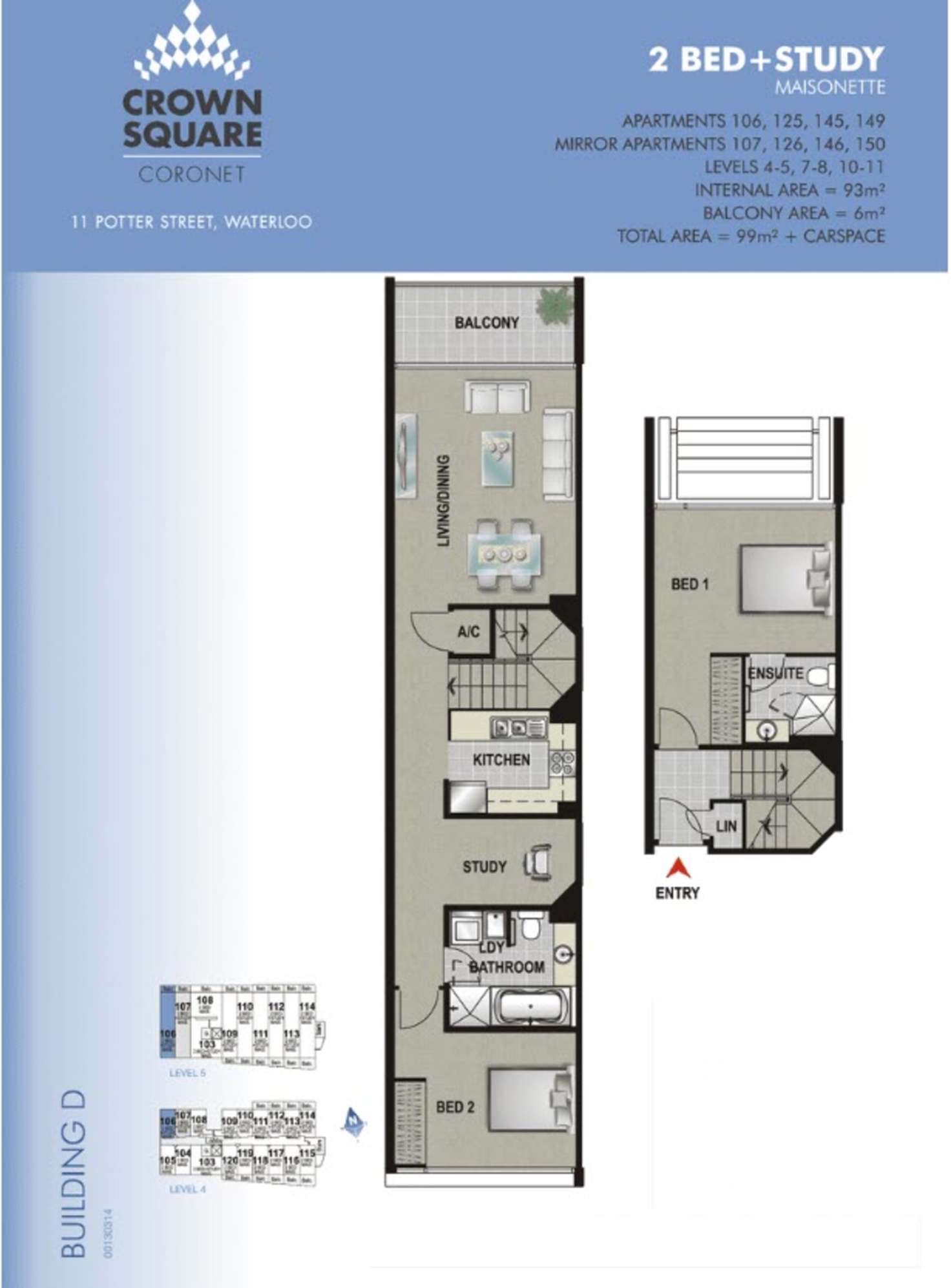 Floorplan of Homely apartment listing, 106/10 Lachlan Street, Waterloo NSW 2017