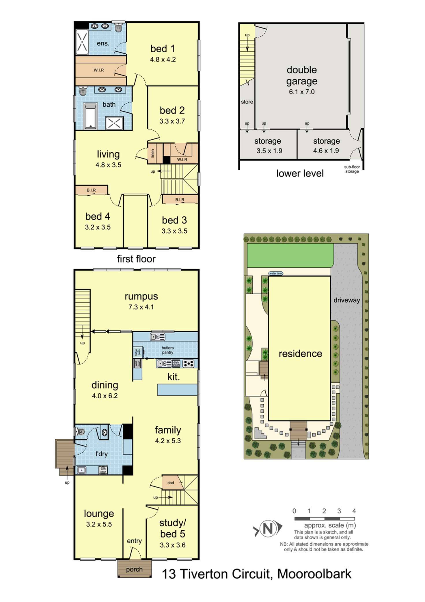 Floorplan of Homely house listing, 13 Tiverton Circuit, Mooroolbark VIC 3138