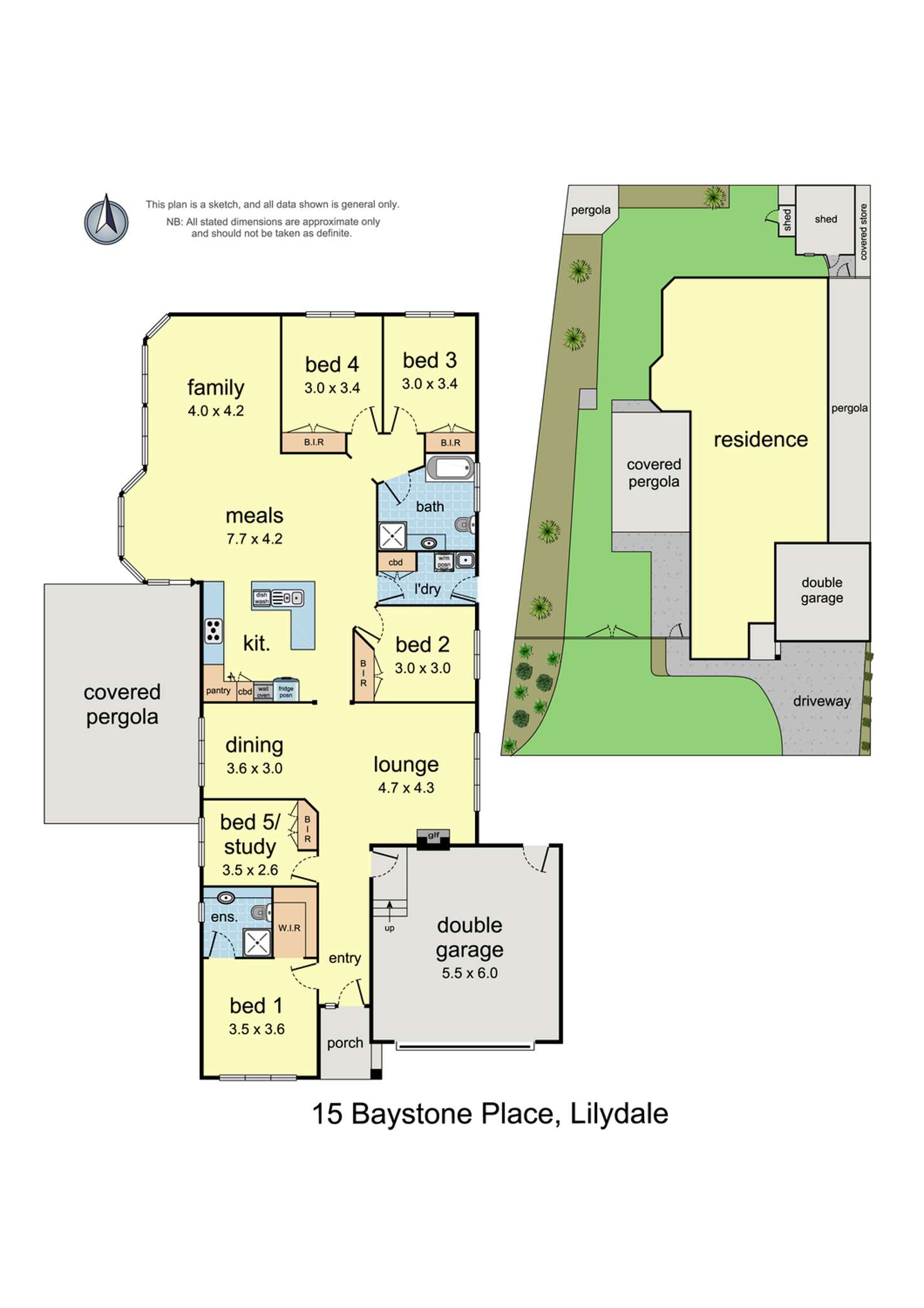 Floorplan of Homely house listing, 15 Baystone Place, Lilydale VIC 3140