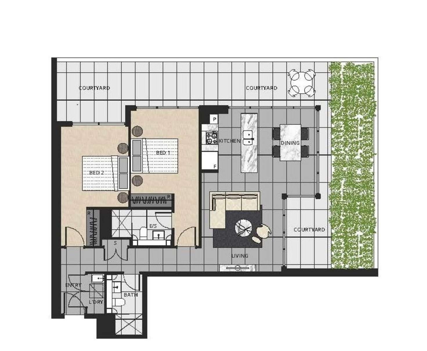 Floorplan of Homely unit listing, 109/2 Wilhelmina Street, Gosford NSW 2250