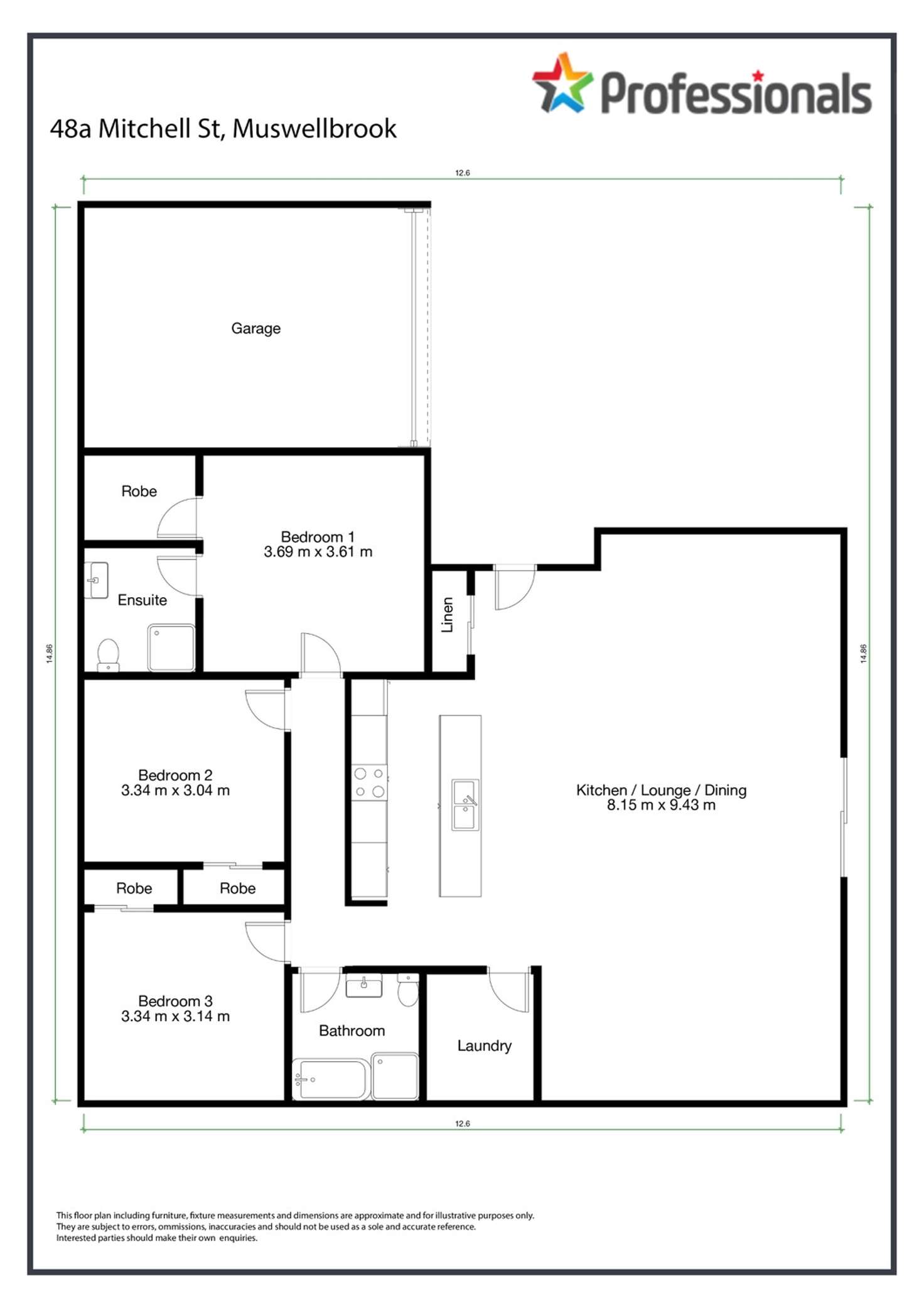 Floorplan of Homely house listing, 48A Mitchell Street, Muswellbrook NSW 2333