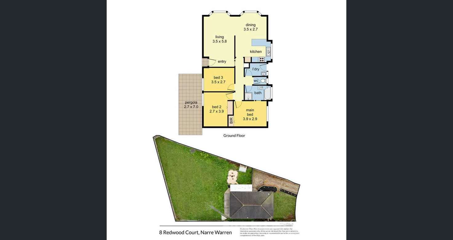 Floorplan of Homely house listing, 8 Redwood Court, Narre Warren VIC 3805