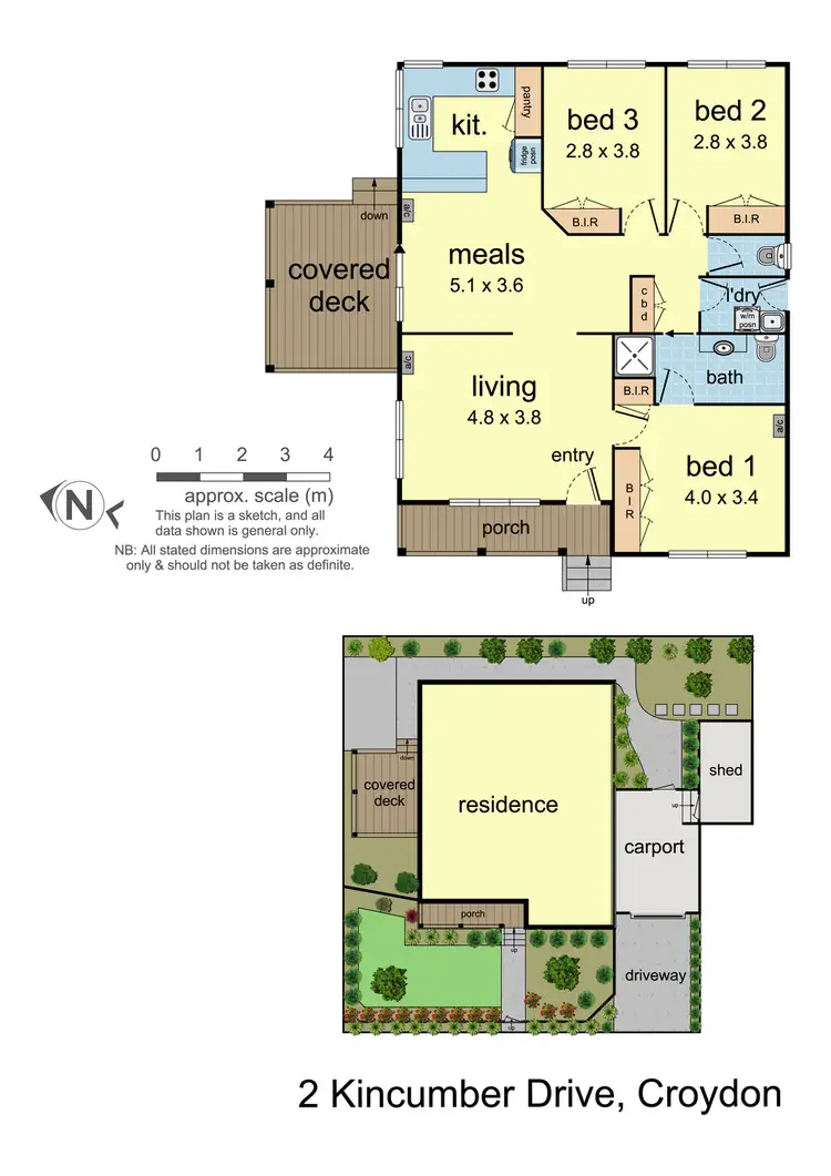 Floorplan of Homely house listing, 2 Kincumber Drive, Croydon VIC 3136
