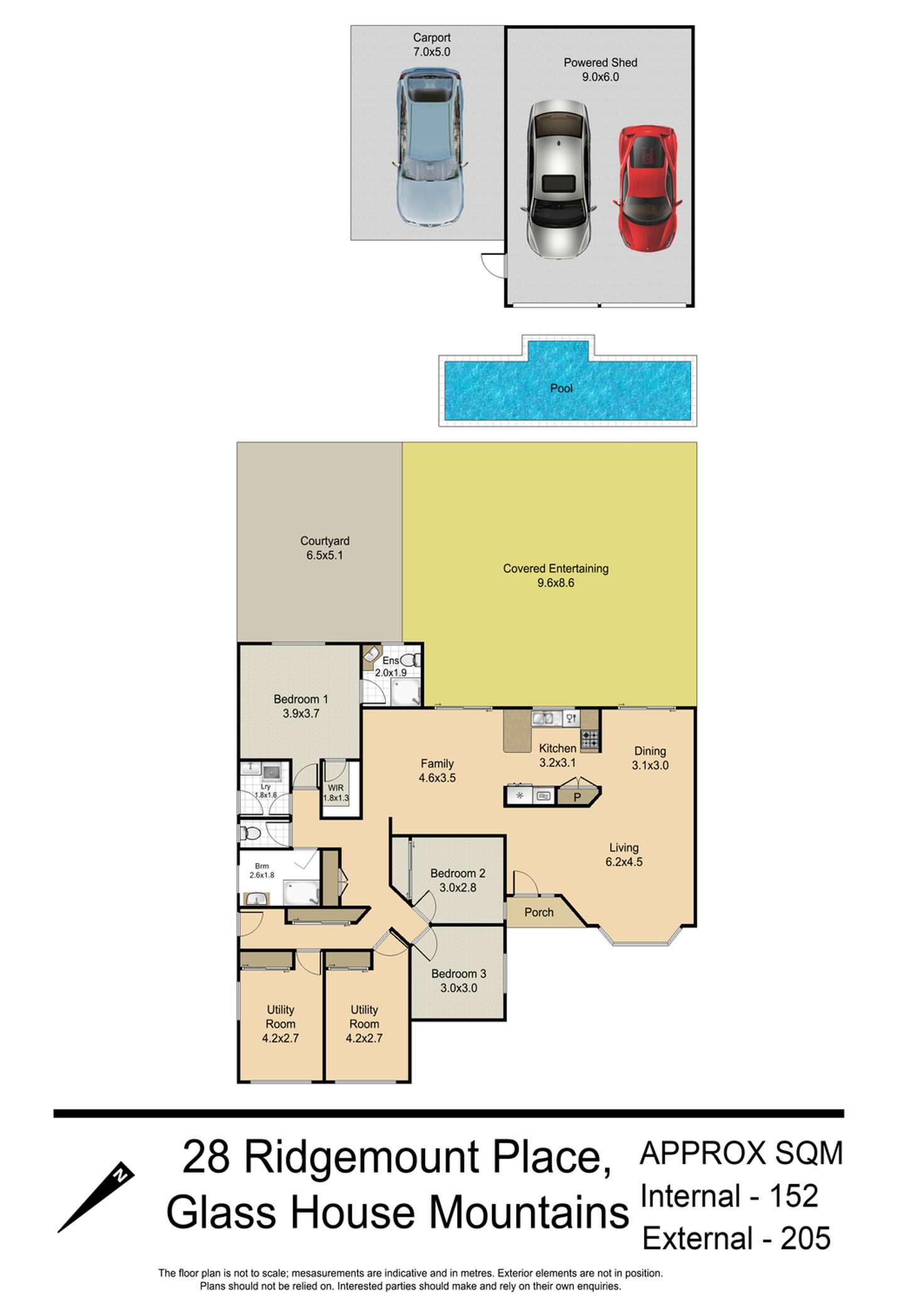 Floorplan of Homely house listing, 28 Ridgemount Place, Glass House Mountains QLD 4518