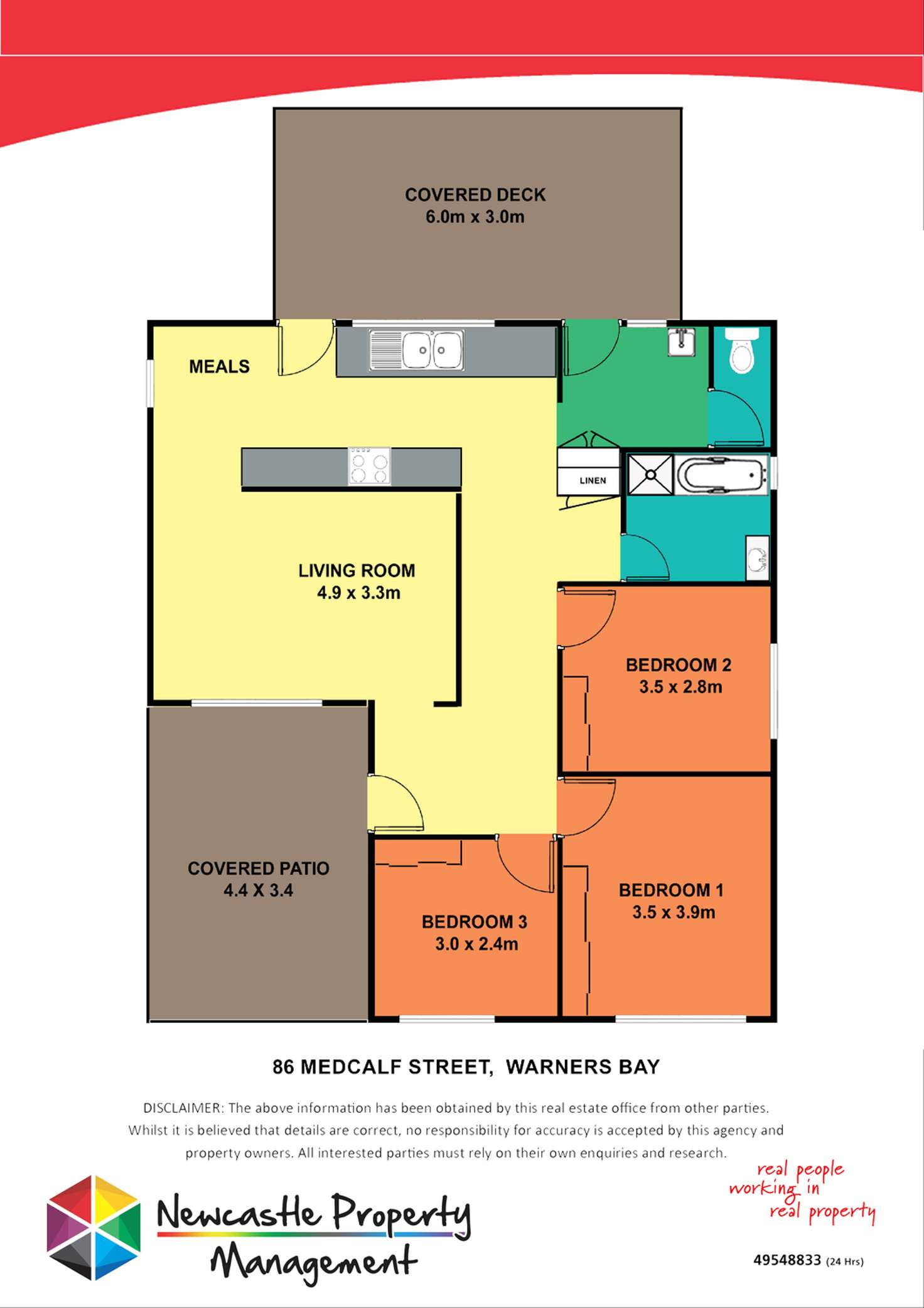 Floorplan of Homely house listing, 86 Medcalf Street, Warners Bay NSW 2282