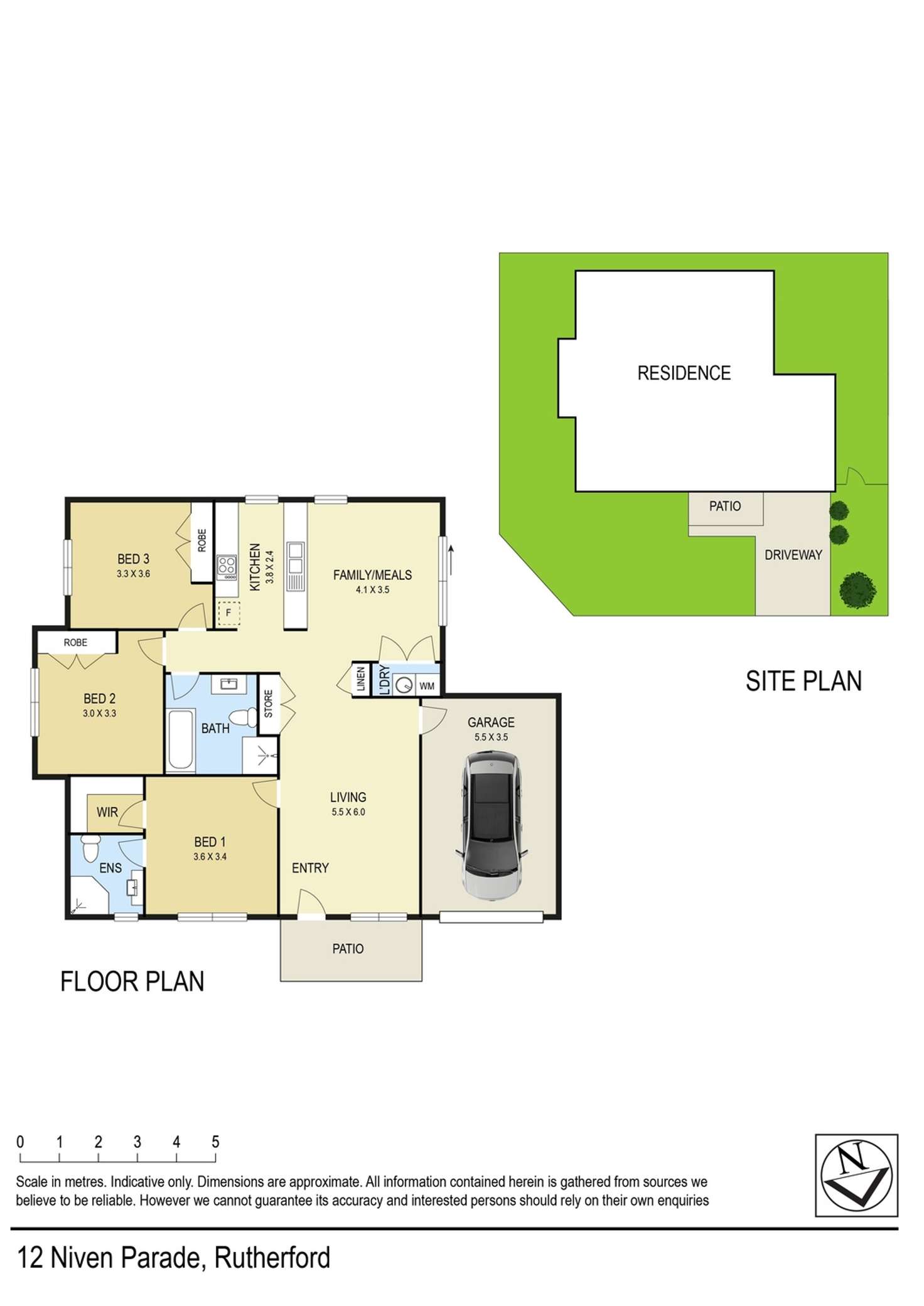 Floorplan of Homely house listing, 12 Niven Parade, Rutherford NSW 2320