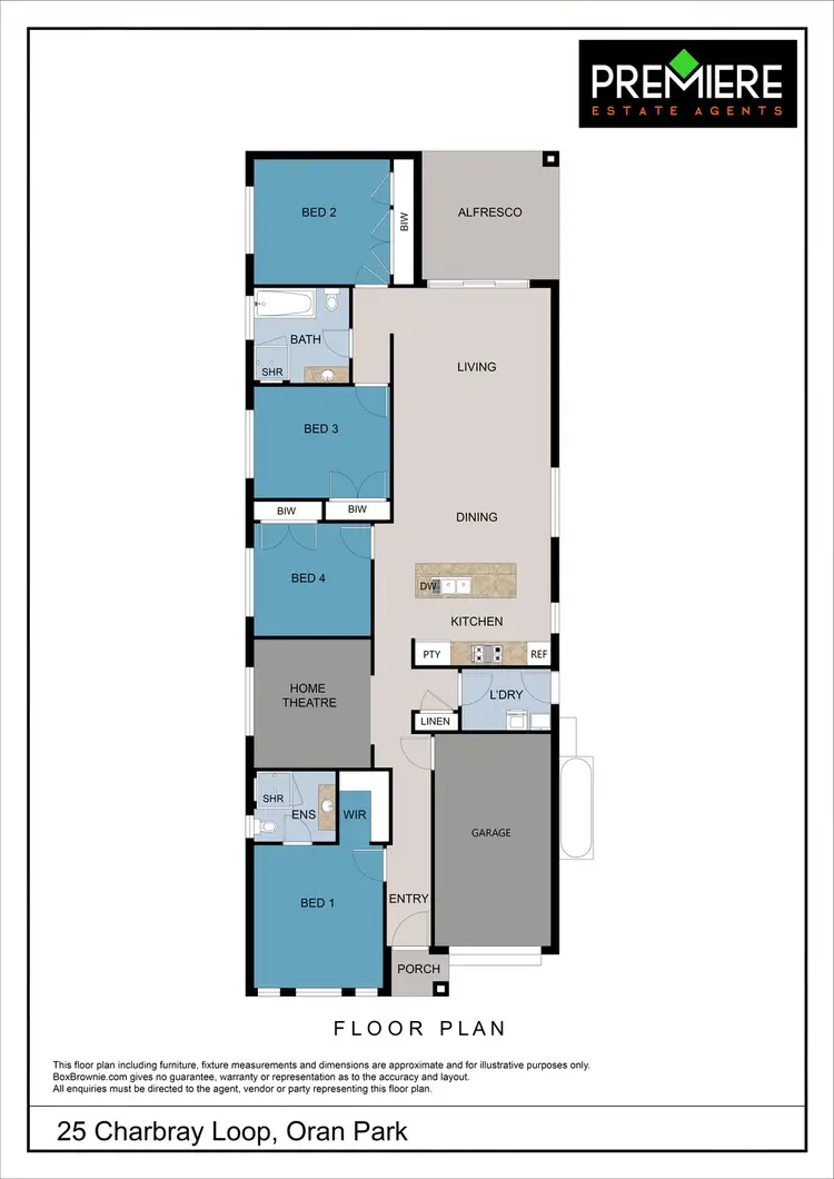 Floorplan of Homely house listing, 25 Charbray Loop, Oran Park NSW 2570