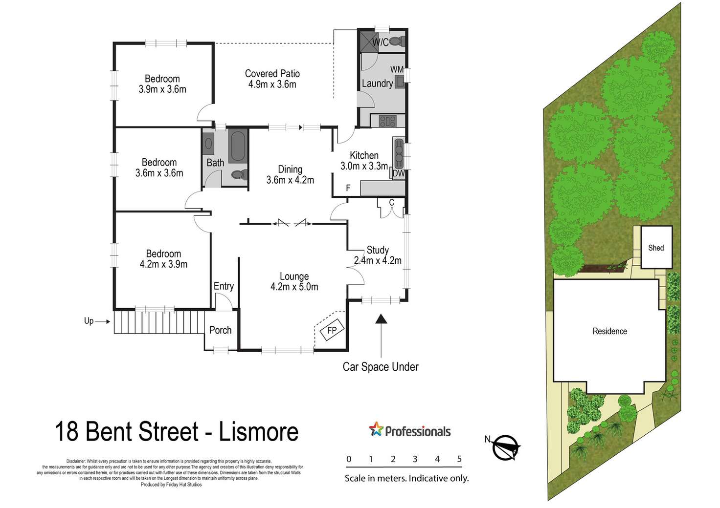 Floorplan of Homely house listing, 18 Bent Street, Lismore NSW 2480