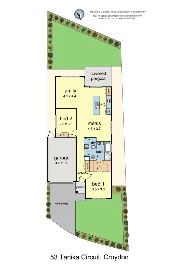 Floorplan of Homely house listing, 53 Tanika Circuit, Croydon VIC 3136