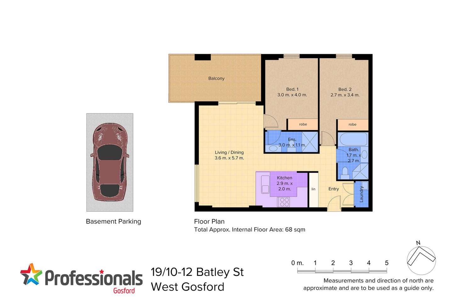 Floorplan of Homely apartment listing, 19/10-12 Batley Street, West Gosford NSW 2250