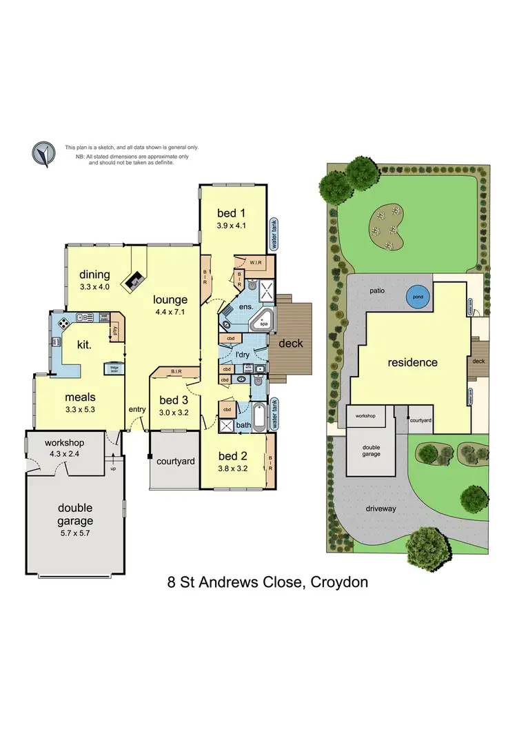 Floorplan of Homely house listing, 8 St Andrews Close, Croydon VIC 3136