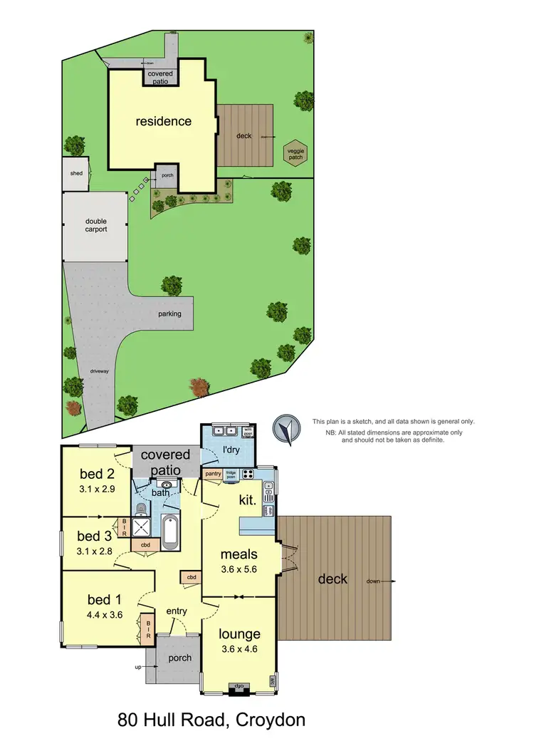 Floorplan of Homely house listing, 80 Hull Road, Croydon VIC 3136
