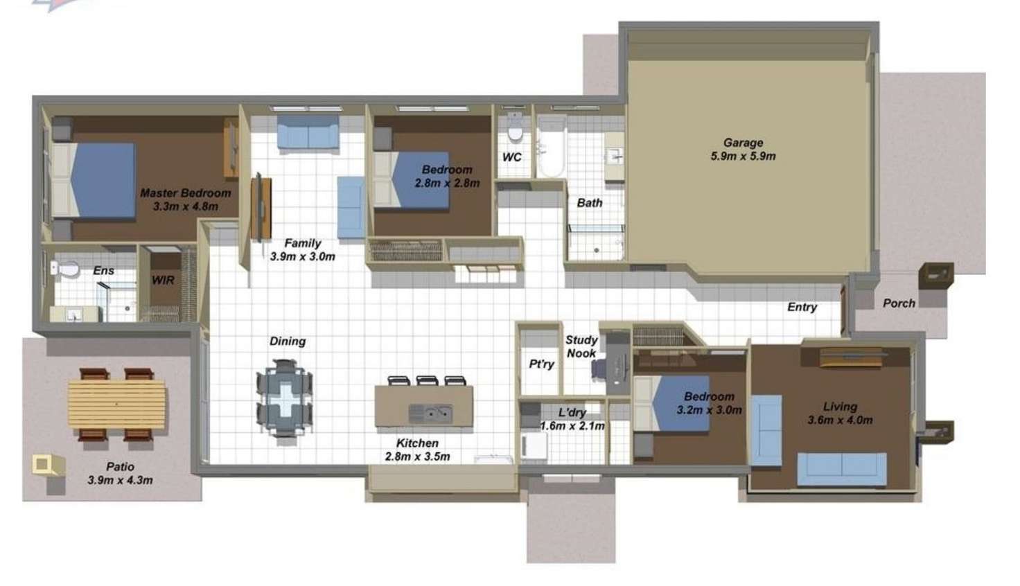 Floorplan of Homely house listing, 23 Tiffany Way, Pimpama QLD 4209