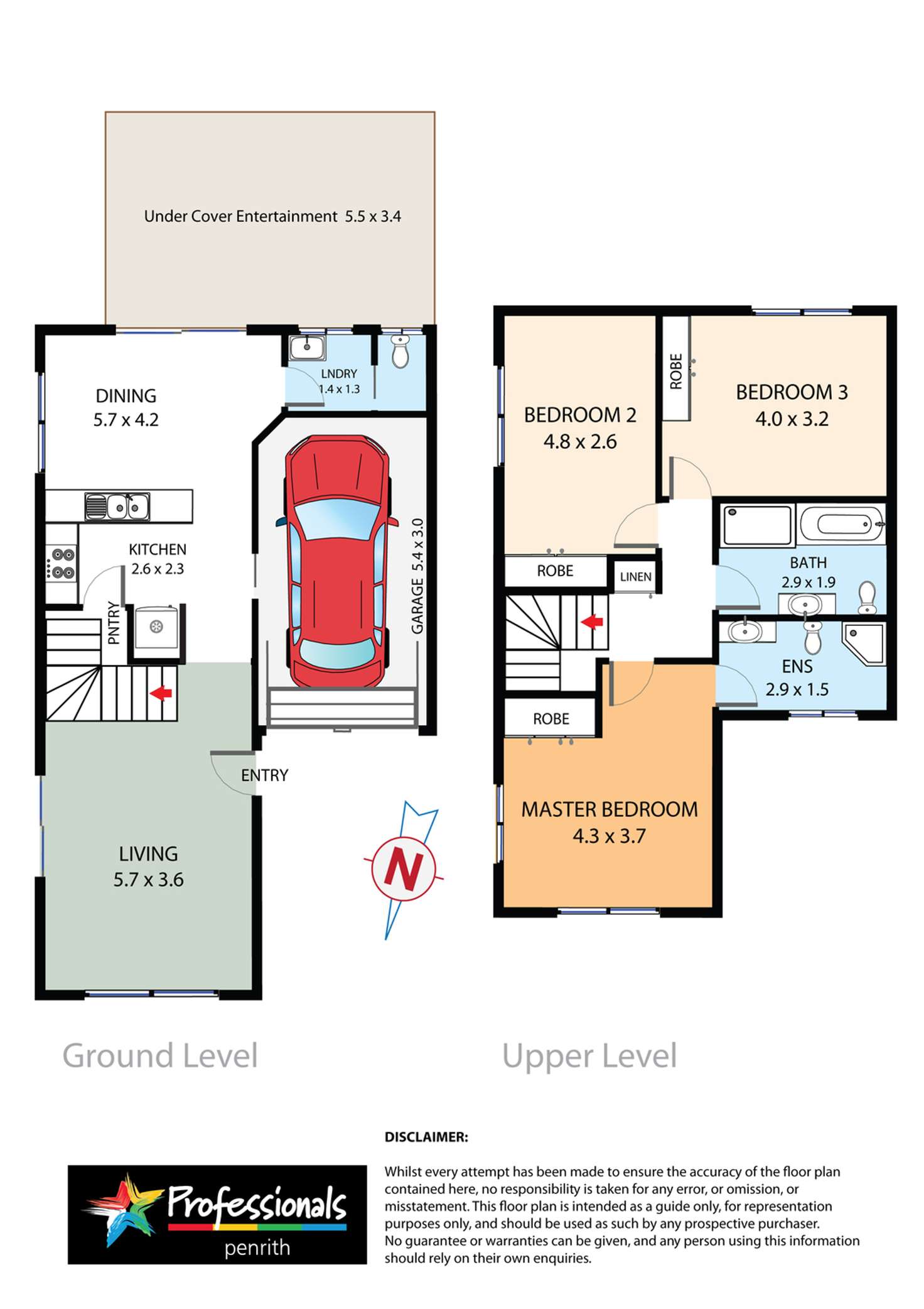 Floorplan of Homely unit listing, 1/5-7 Haynes Street, Penrith NSW 2750