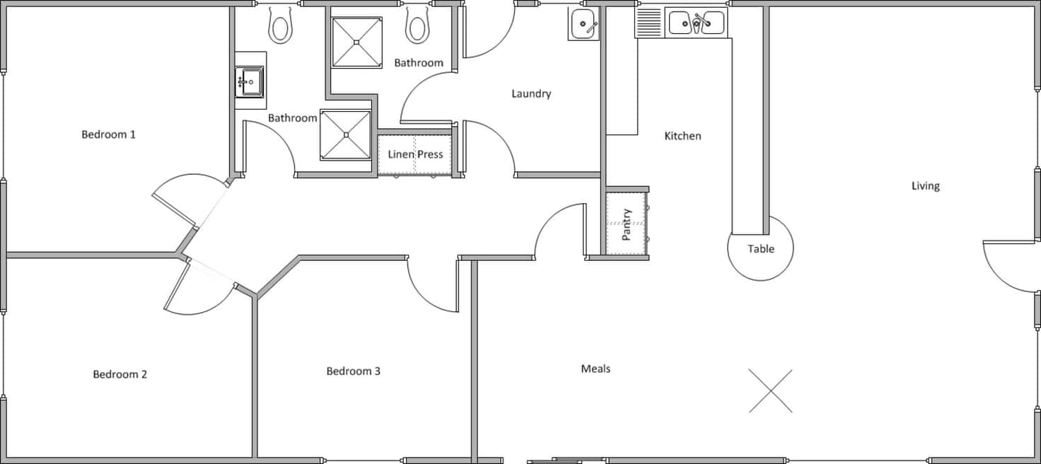 Floorplan of Homely house listing, 6a Blanche Street, Edithburgh SA 5583