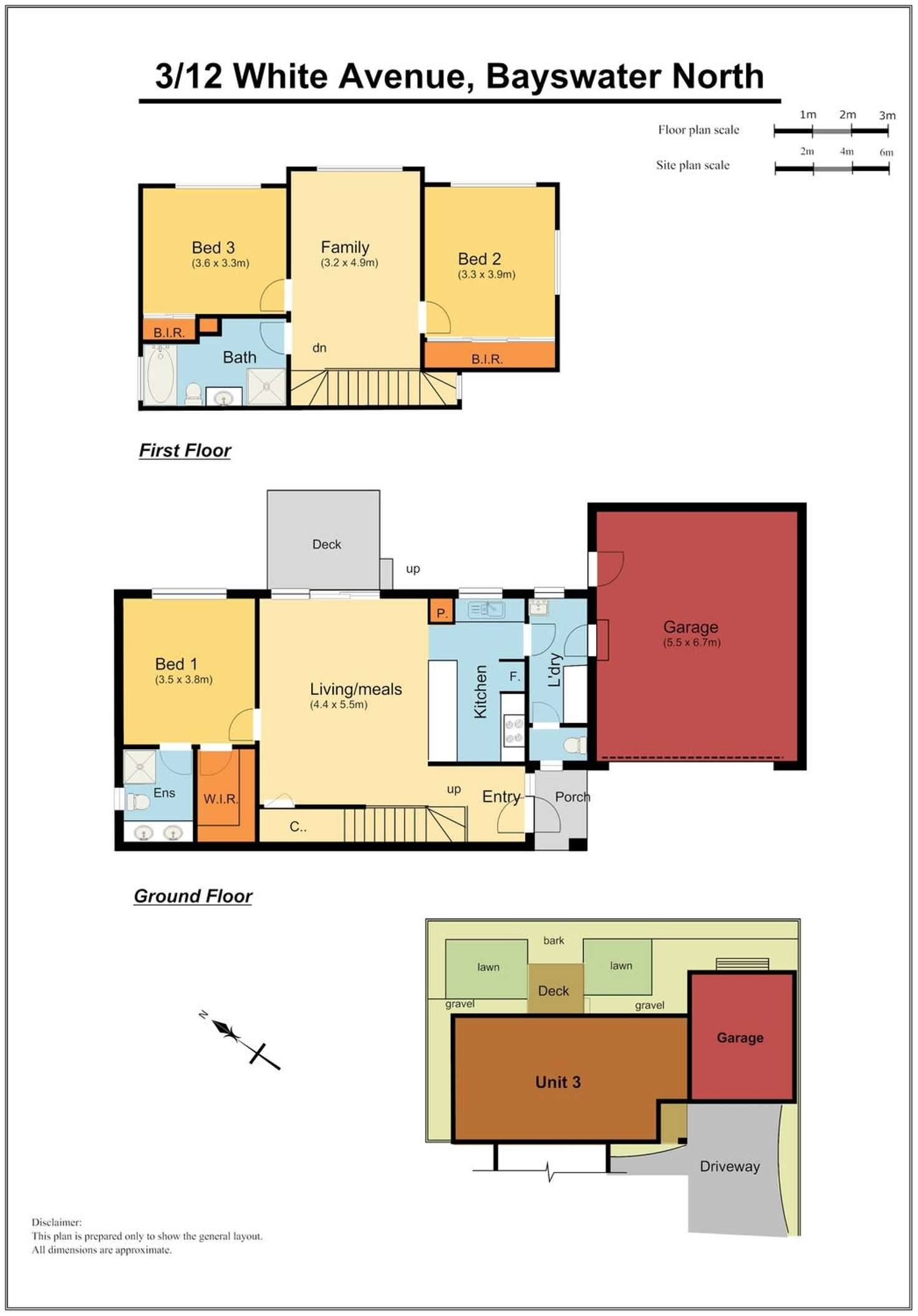 Floorplan of Homely unit listing, 3/12 White Avenue, Bayswater North VIC 3153