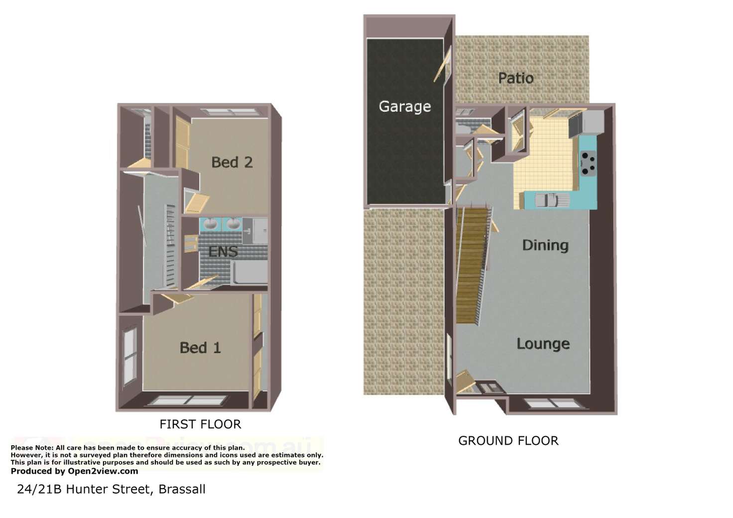 Floorplan of Homely townhouse listing, 24/21B Hunter Street, Brassall QLD 4305