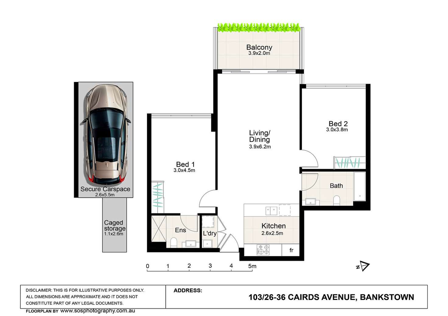 Floorplan of Homely apartment listing, 103/26-36 Cairds Avenue, Bankstown NSW 2200