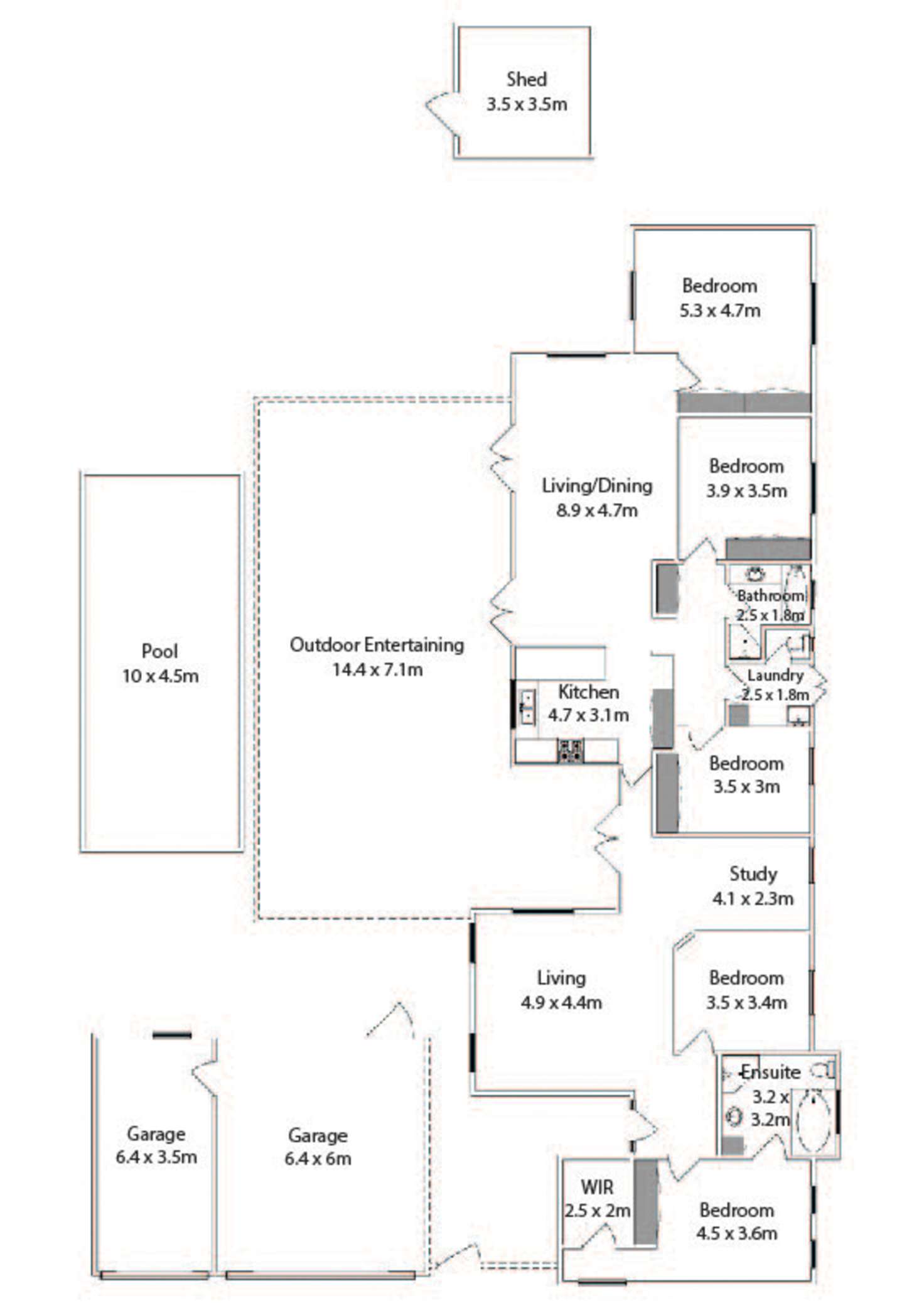 Floorplan of Homely house listing, 909 Fifteenth Street, Mildura VIC 3500