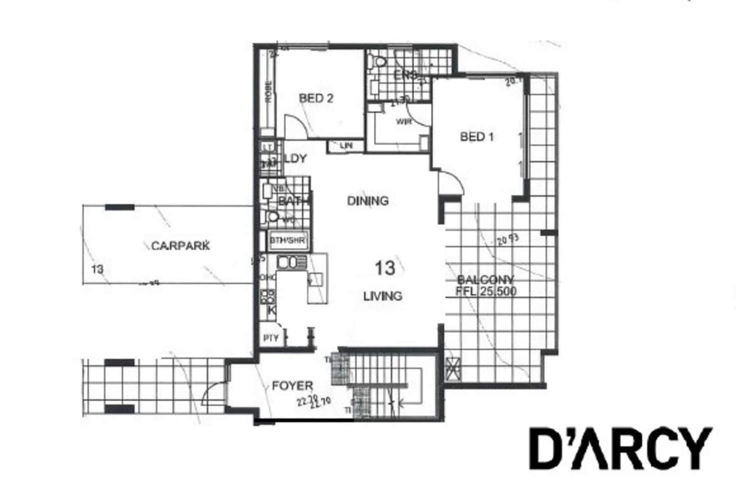 Floorplan of Homely unit listing, 13/35 Dorset Street, Ashgrove QLD 4060