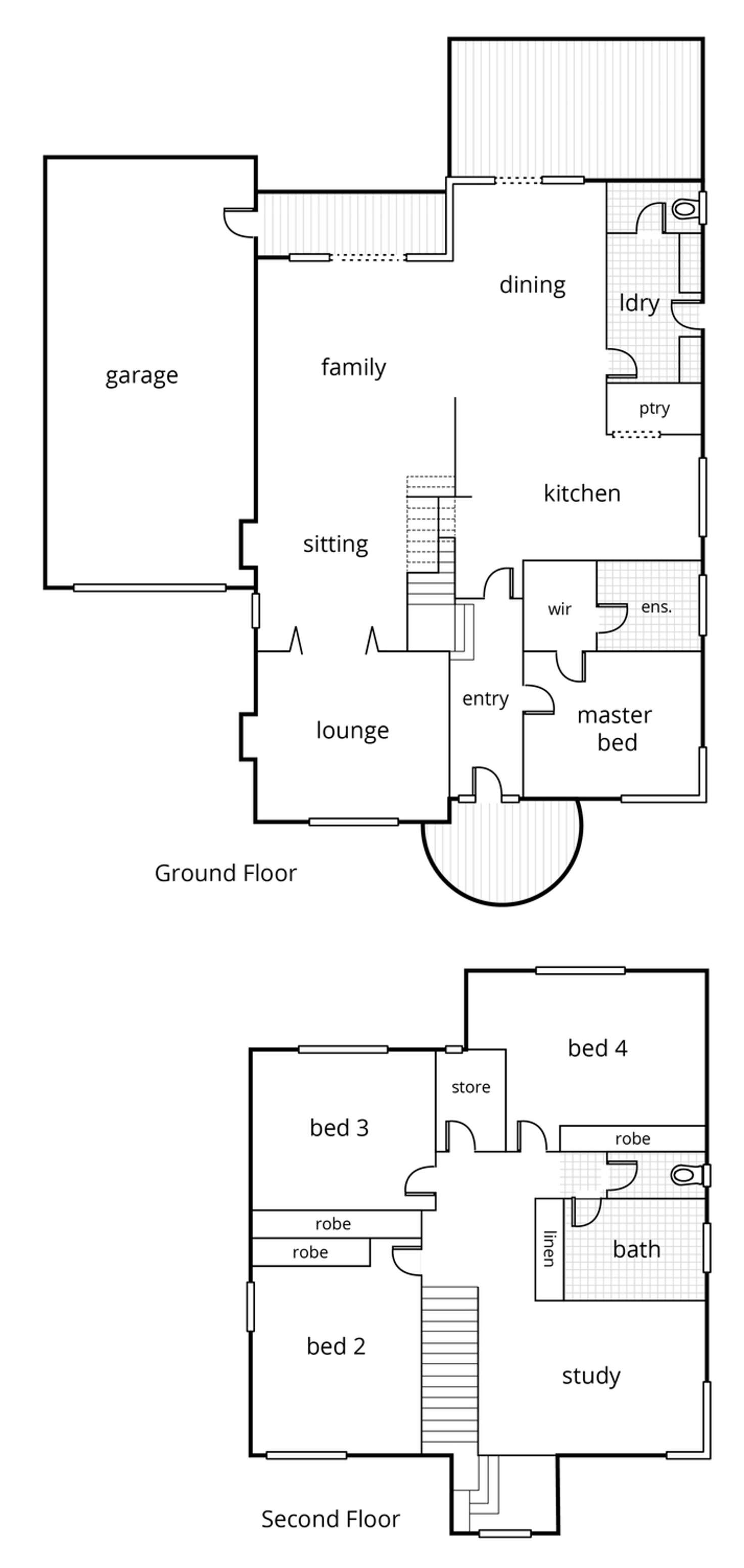 Floorplan of Homely house listing, 22 Brawn Avenue, Lake Wendouree VIC 3350