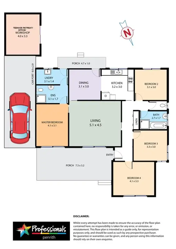Floorplan of Homely house listing, 20 Linksview Avenue, Leonay NSW 2750
