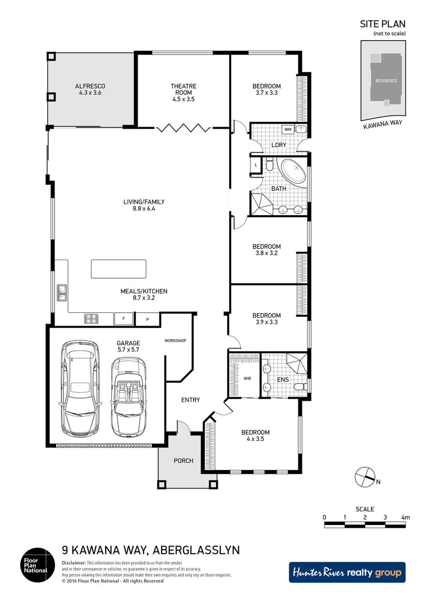 Floorplan of Homely house listing, 9 Kawana Way, Aberglasslyn NSW 2320