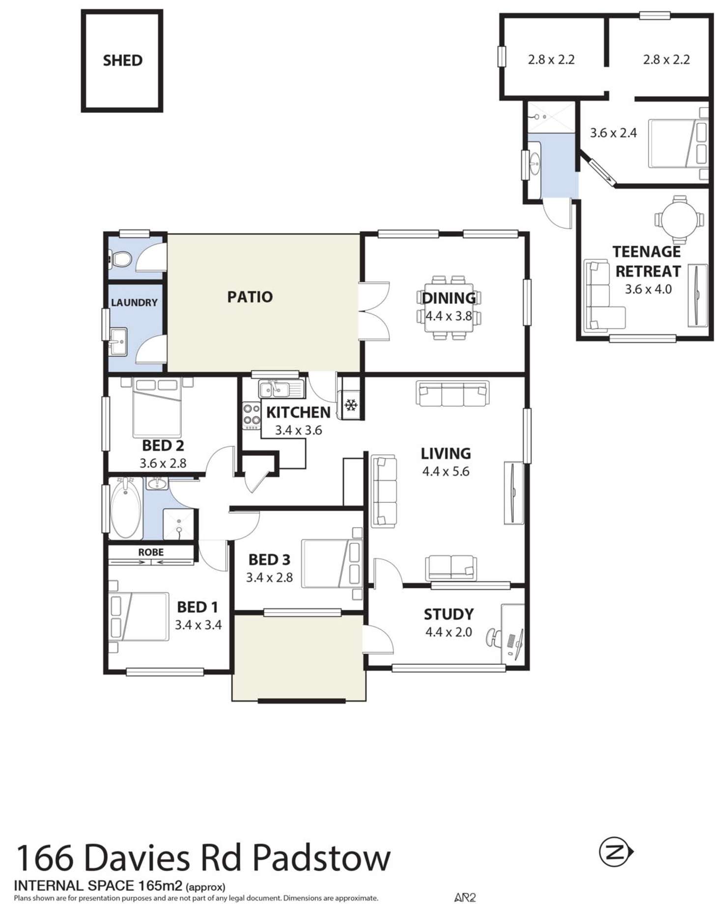Floorplan of Homely house listing, 166 Davies Road, Padstow NSW 2211