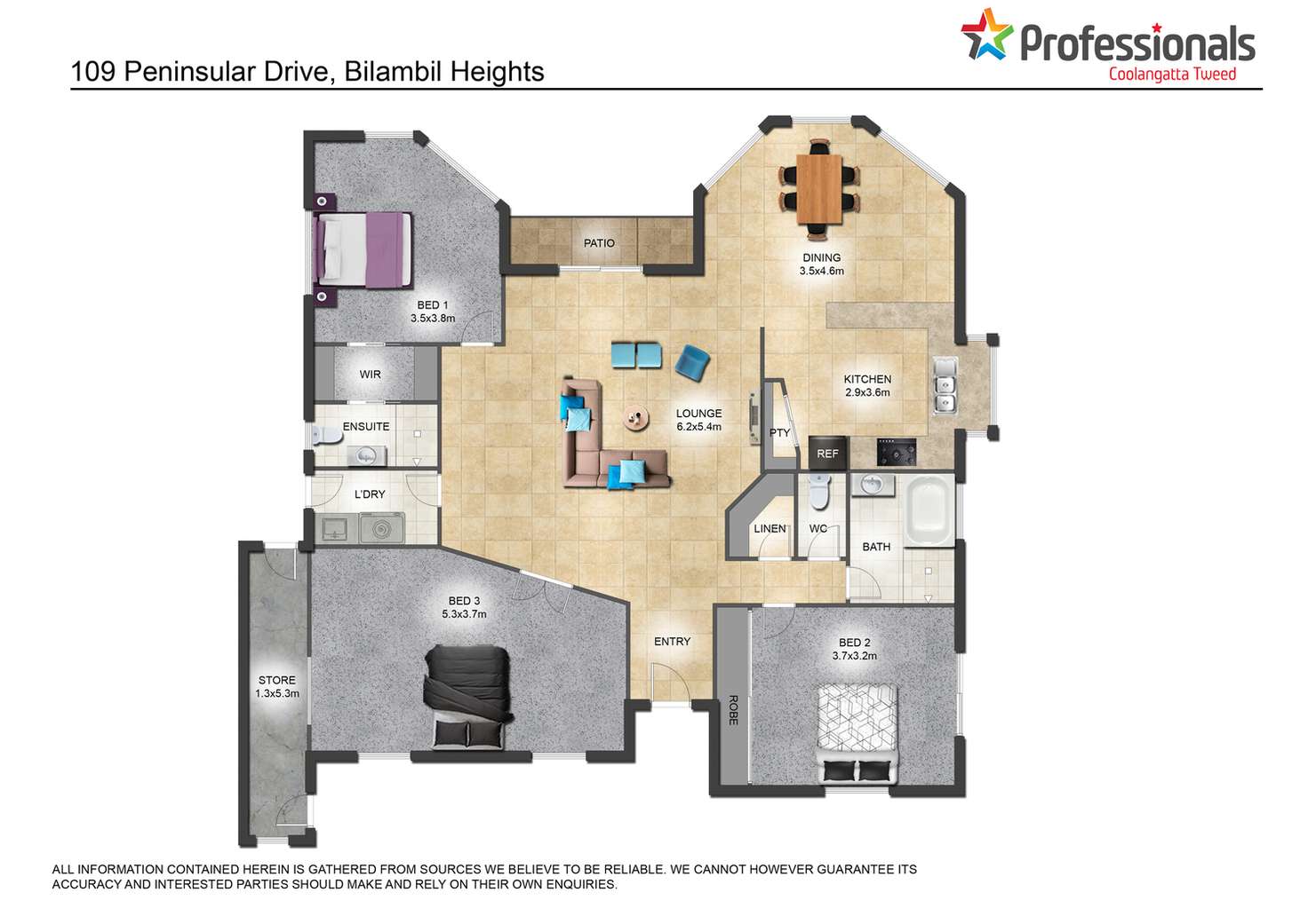 Floorplan of Homely house listing, 109 Peninsula Drive, Bilambil Heights NSW 2486