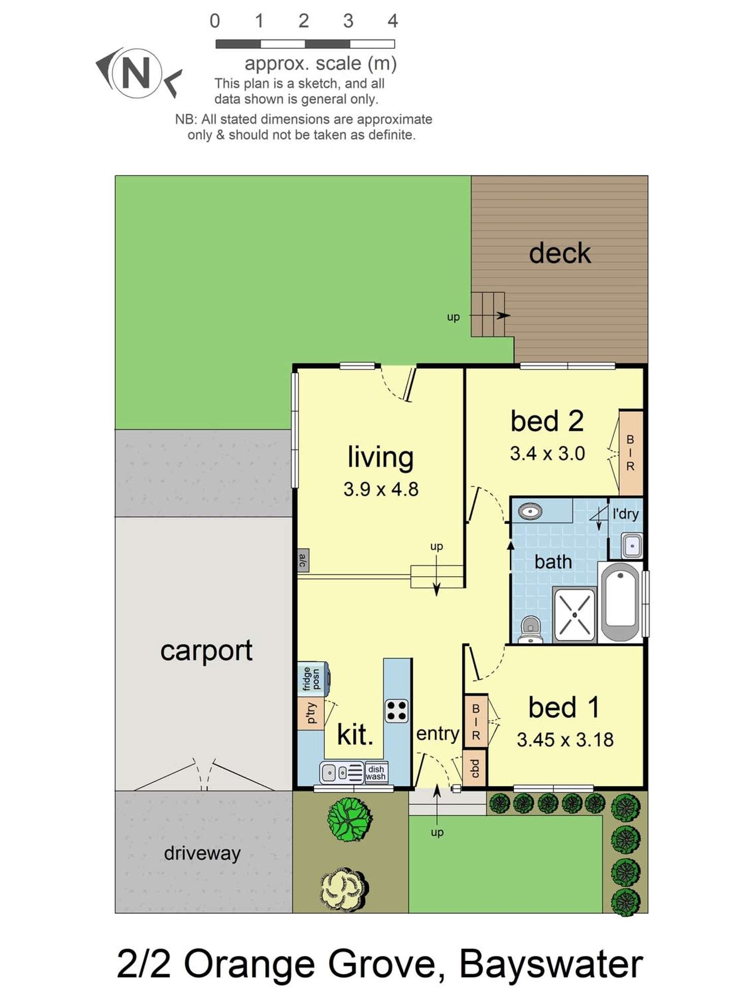 Floorplan of Homely unit listing, 2/2 Orange Grove, Bayswater VIC 3153