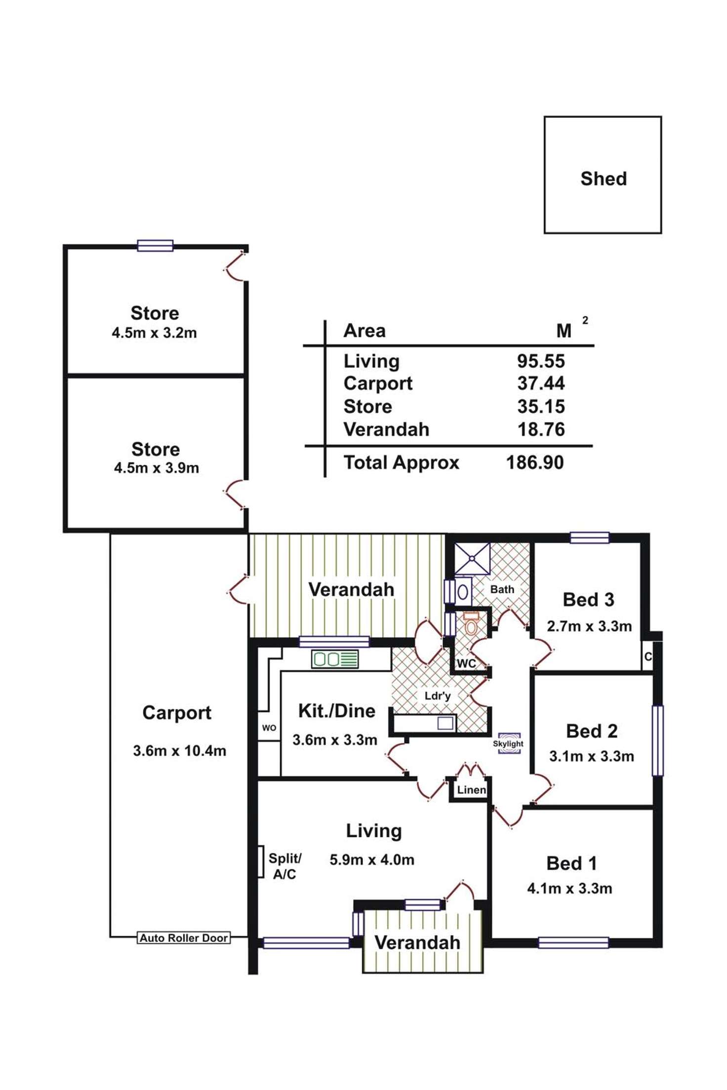 Floorplan of Homely house listing, 9 Langman Grove, Felixstow SA 5070