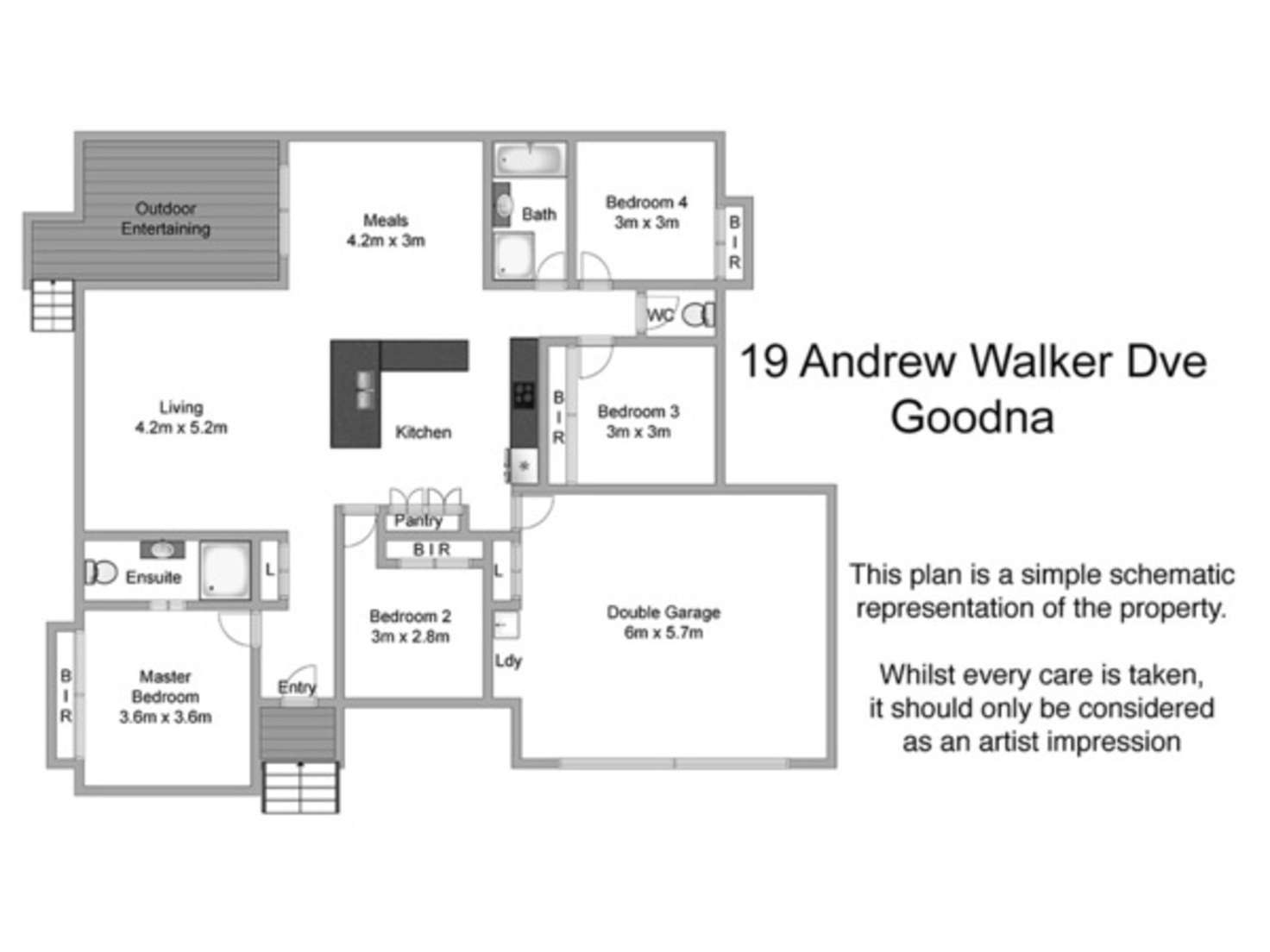 Floorplan of Homely house listing, 19 Andrew Walker Drive, Goodna QLD 4300