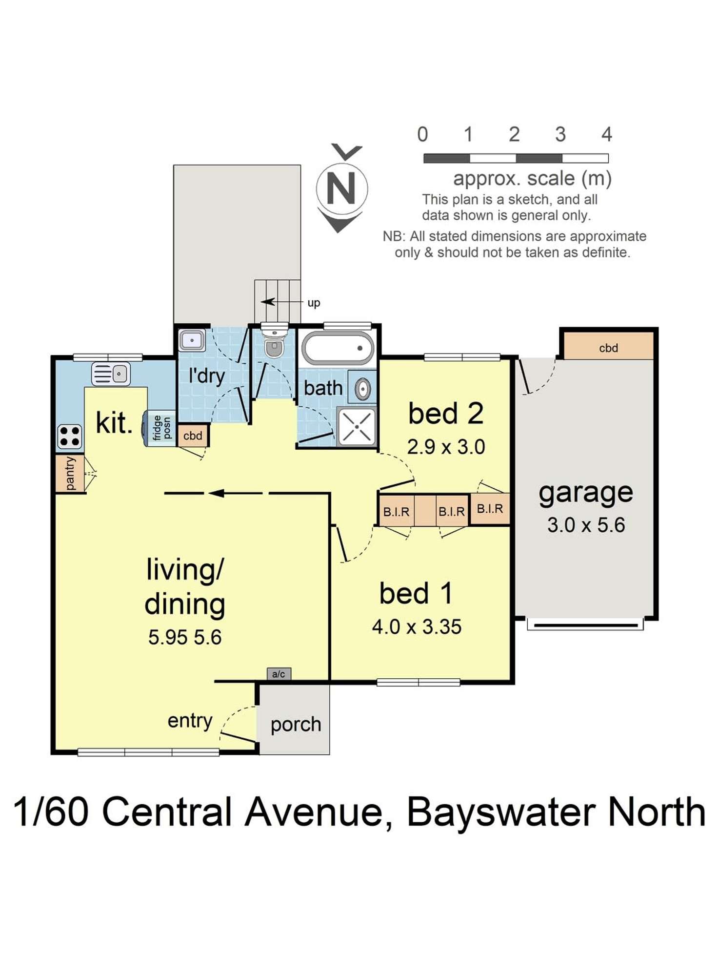 Floorplan of Homely unit listing, 1/60 Central Avenue, Bayswater North VIC 3153