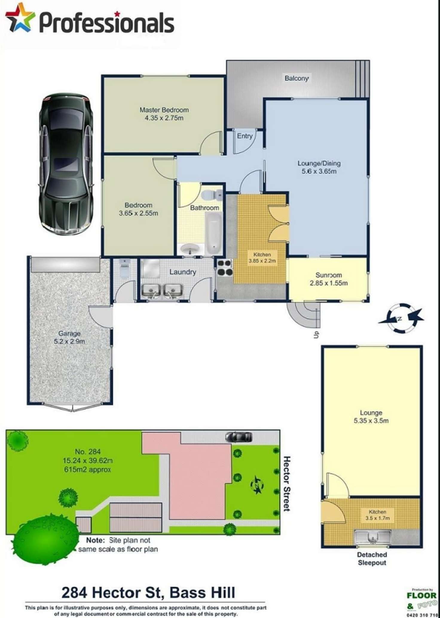 Floorplan of Homely house listing, 284 Hector Street, Bass Hill NSW 2197