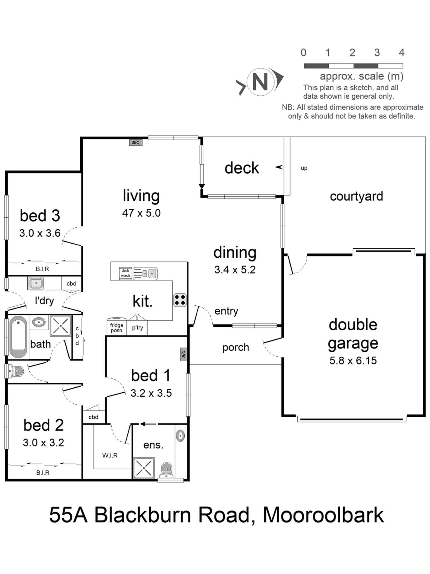 Floorplan of Homely house listing, 55a Blackburn Road, Mooroolbark VIC 3138
