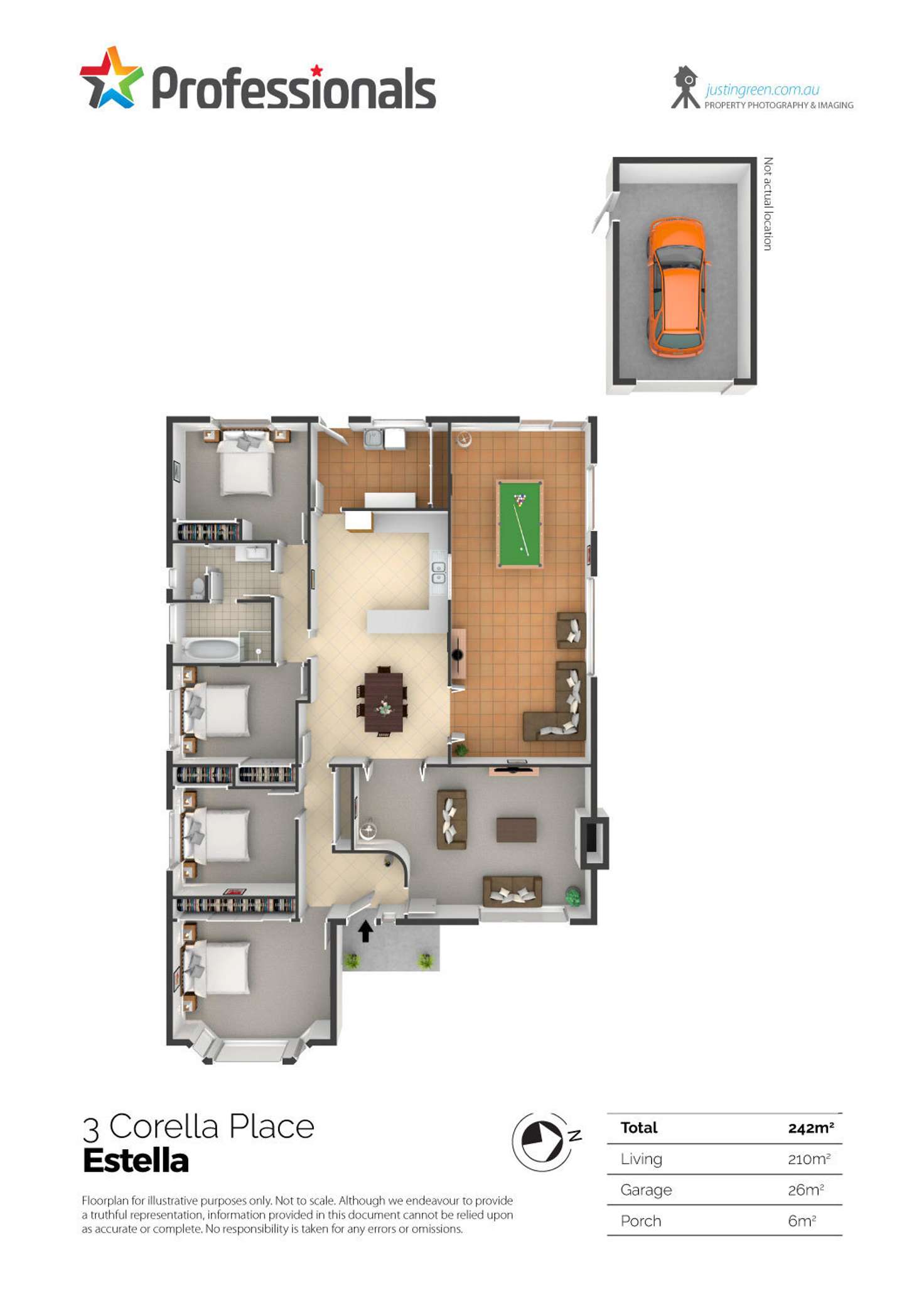 Floorplan of Homely house listing, 3 Corella Place, Estella NSW 2650