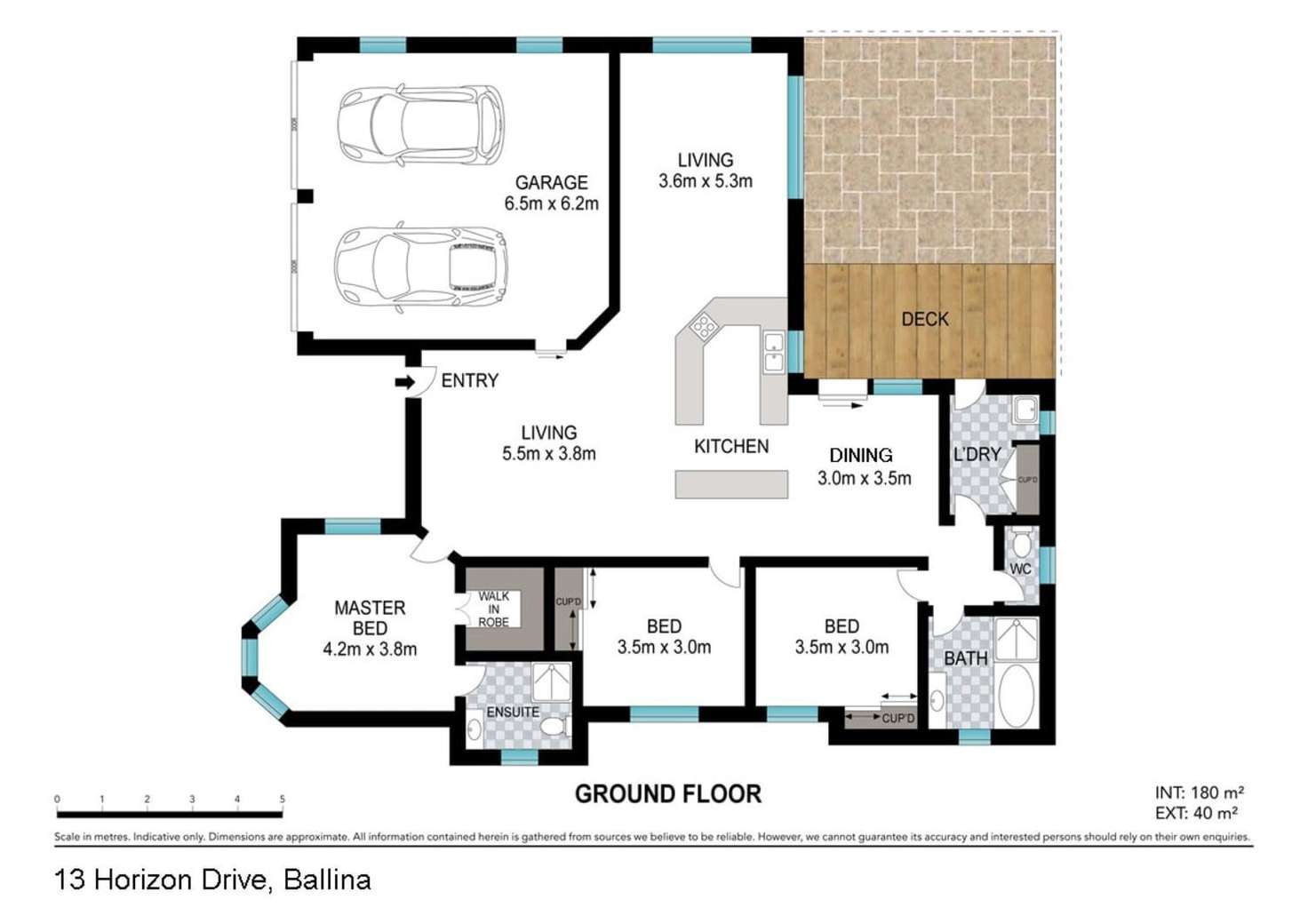 Floorplan of Homely house listing, 13 Horizon Drive,, West Ballina NSW 2478