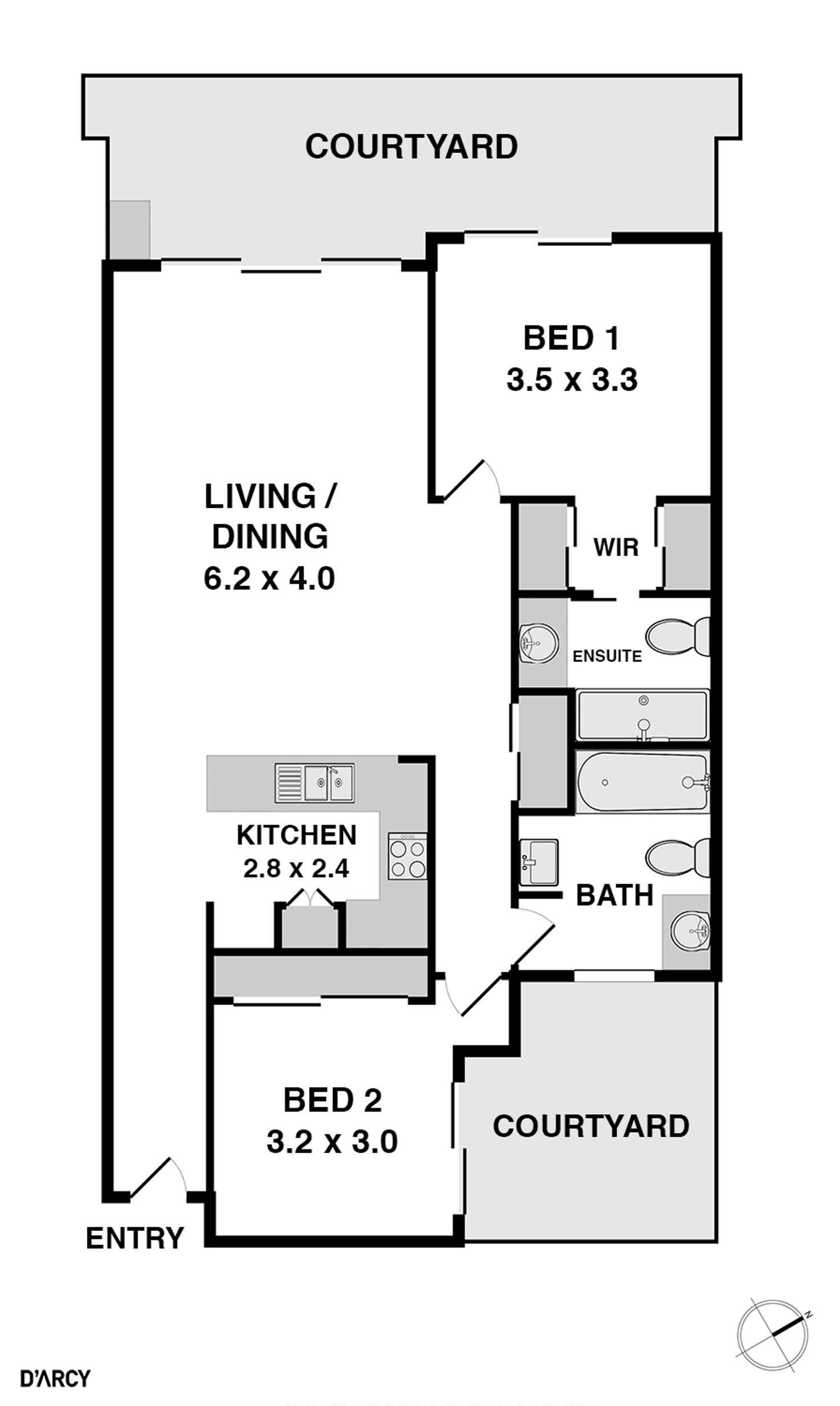 Floorplan of Homely unit listing, 9/40 Nathan Avenue, Ashgrove QLD 4060