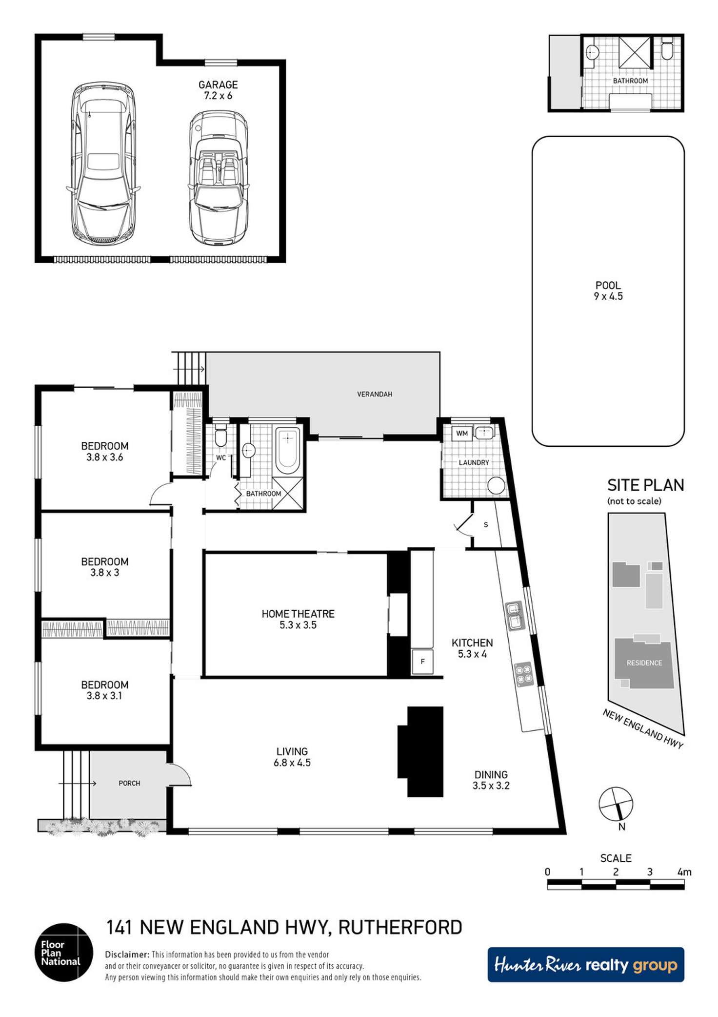Floorplan of Homely house listing, 141 New England Highway, Rutherford NSW 2320