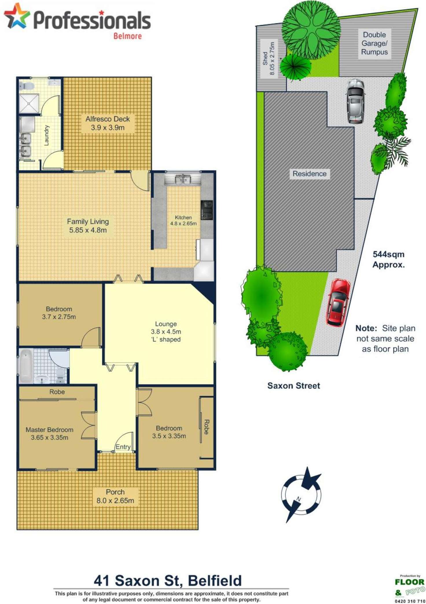 Floorplan of Homely house listing, 41 Saxon Street, Belfield NSW 2191