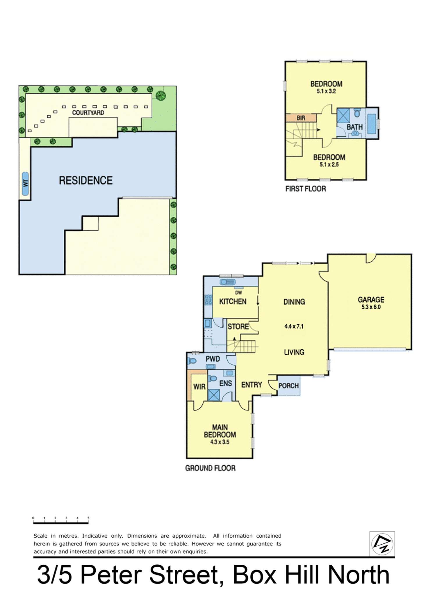 Floorplan of Homely townhouse listing, 3/5 Peter Street, Box Hill North VIC 3129