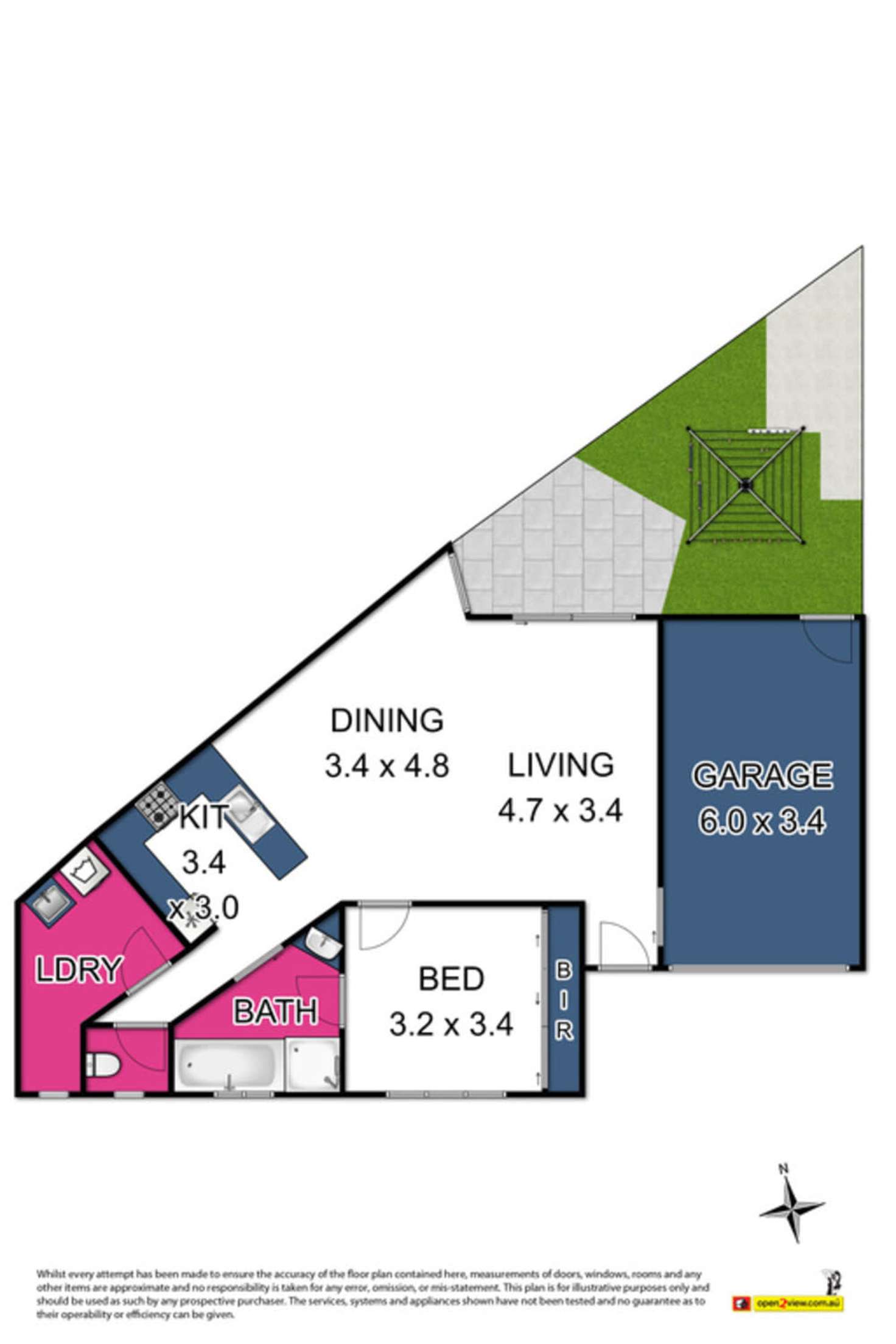Floorplan of Homely unit listing, 3/6 Gilligan Road, Altona North VIC 3025