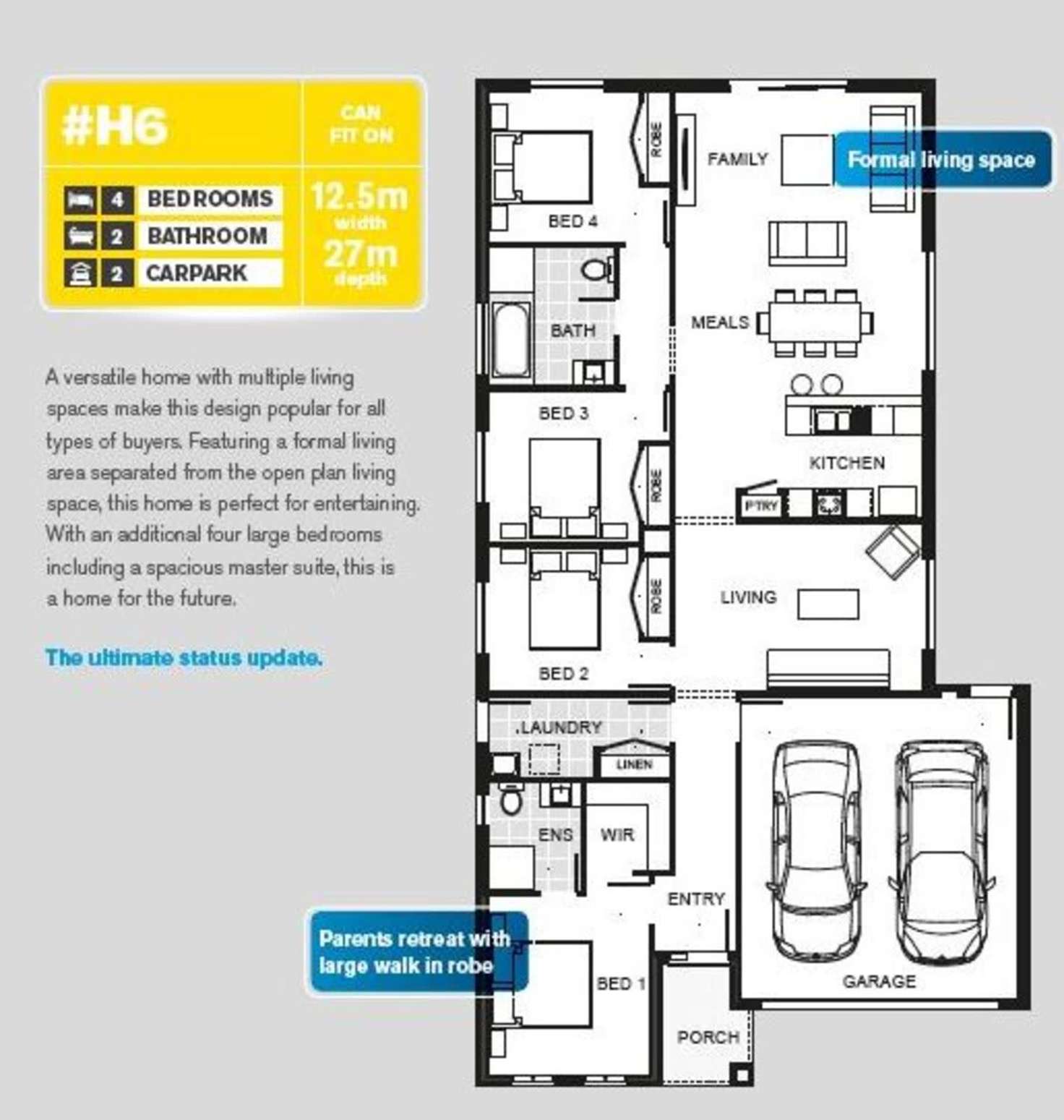 Floorplan of Homely house listing, 1 Moneill Court, Brown Hill VIC 3350