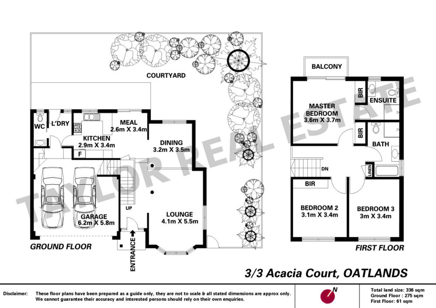 Floorplan of Homely townhouse listing, 3/3 Acacia Court, Oatlands NSW 2117