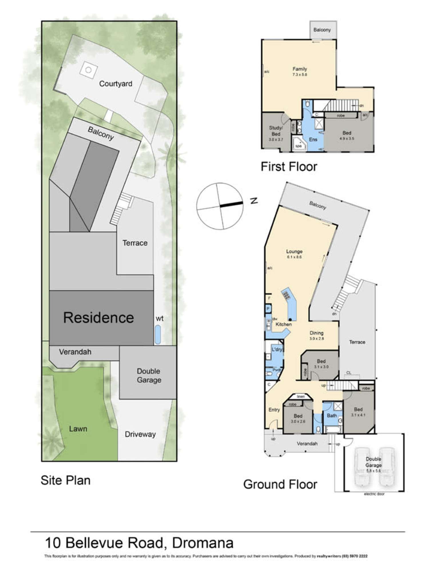 Floorplan of Homely house listing, 10 Bellevue Road, Dromana VIC 3936