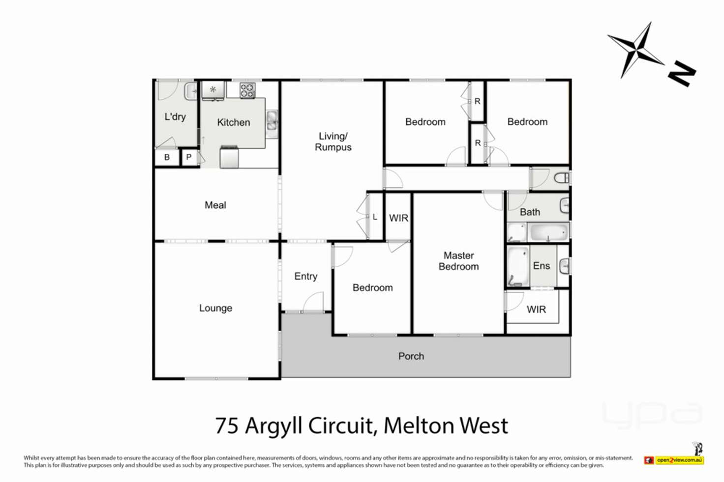 Floorplan of Homely house listing, 75 Argyll Circuit, Melton West VIC 3337