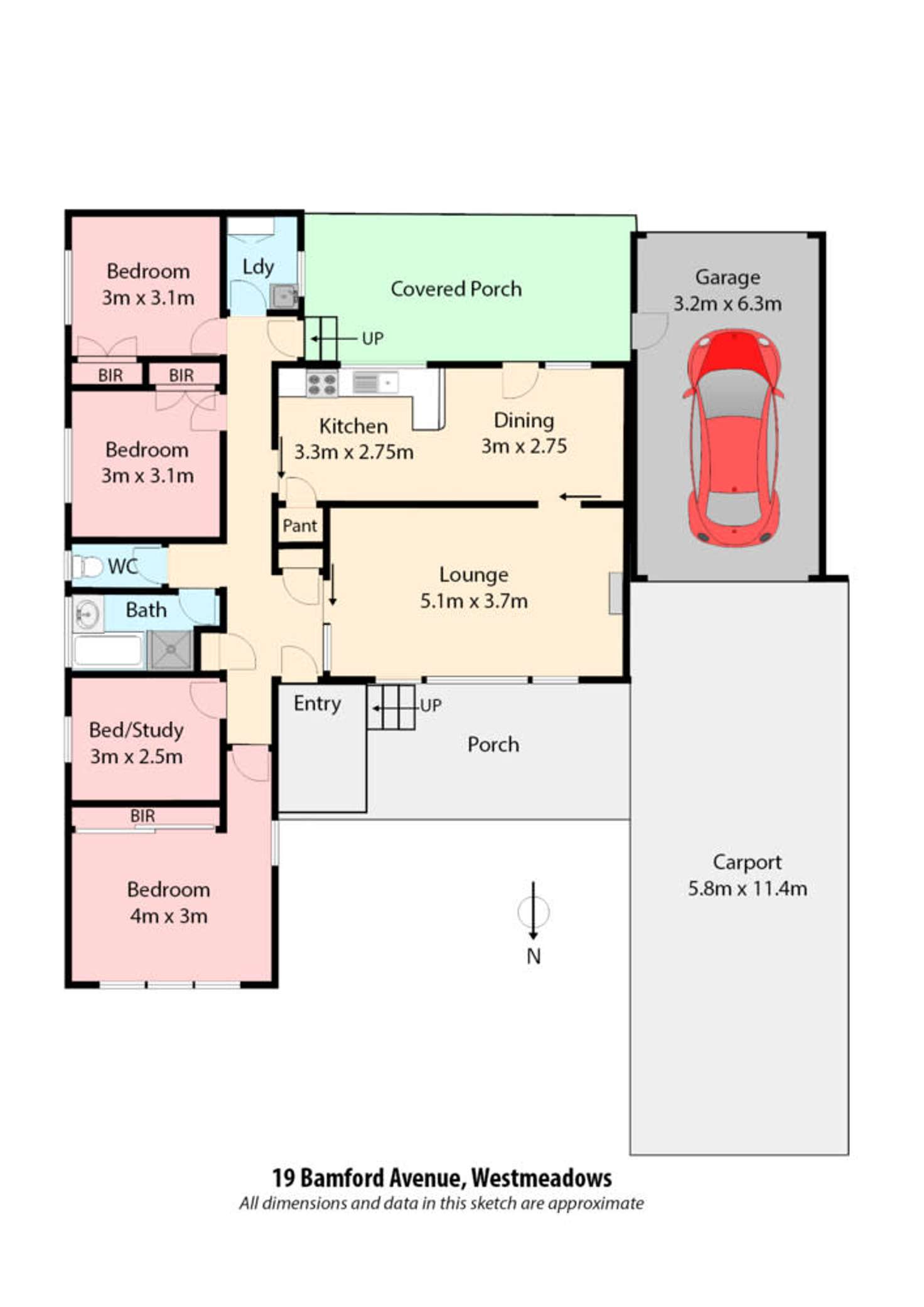 Floorplan of Homely house listing, 19 Bamford Avenue, Westmeadows VIC 3049