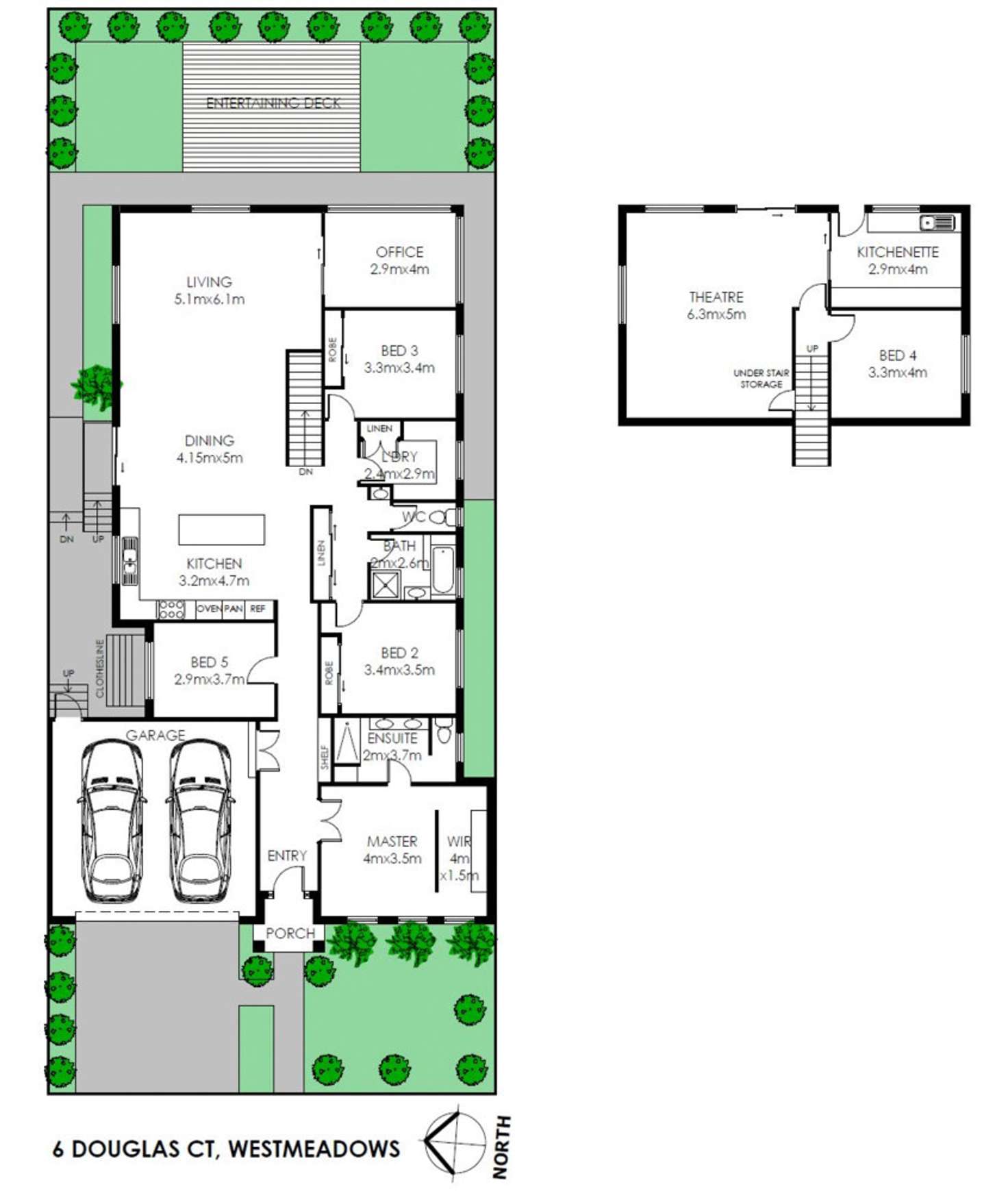 Floorplan of Homely house listing, 6 Douglas Court, Westmeadows VIC 3049